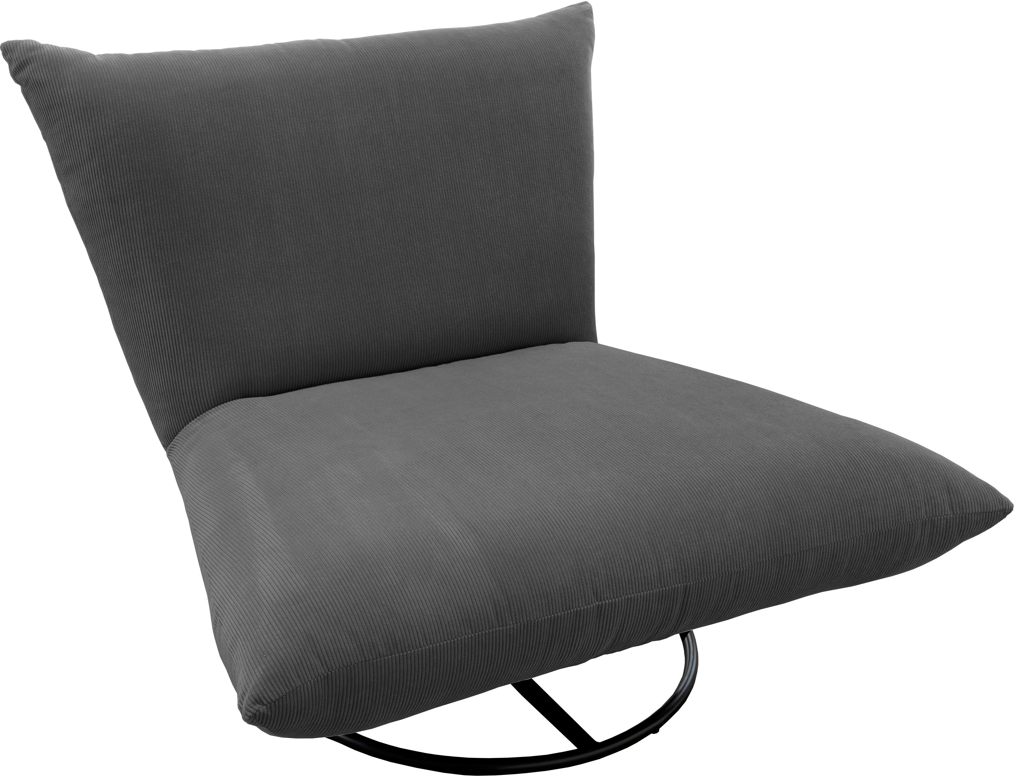 INOSIGN Draaibare fauteuil Cremona 360° draaibaar met metalen voet
