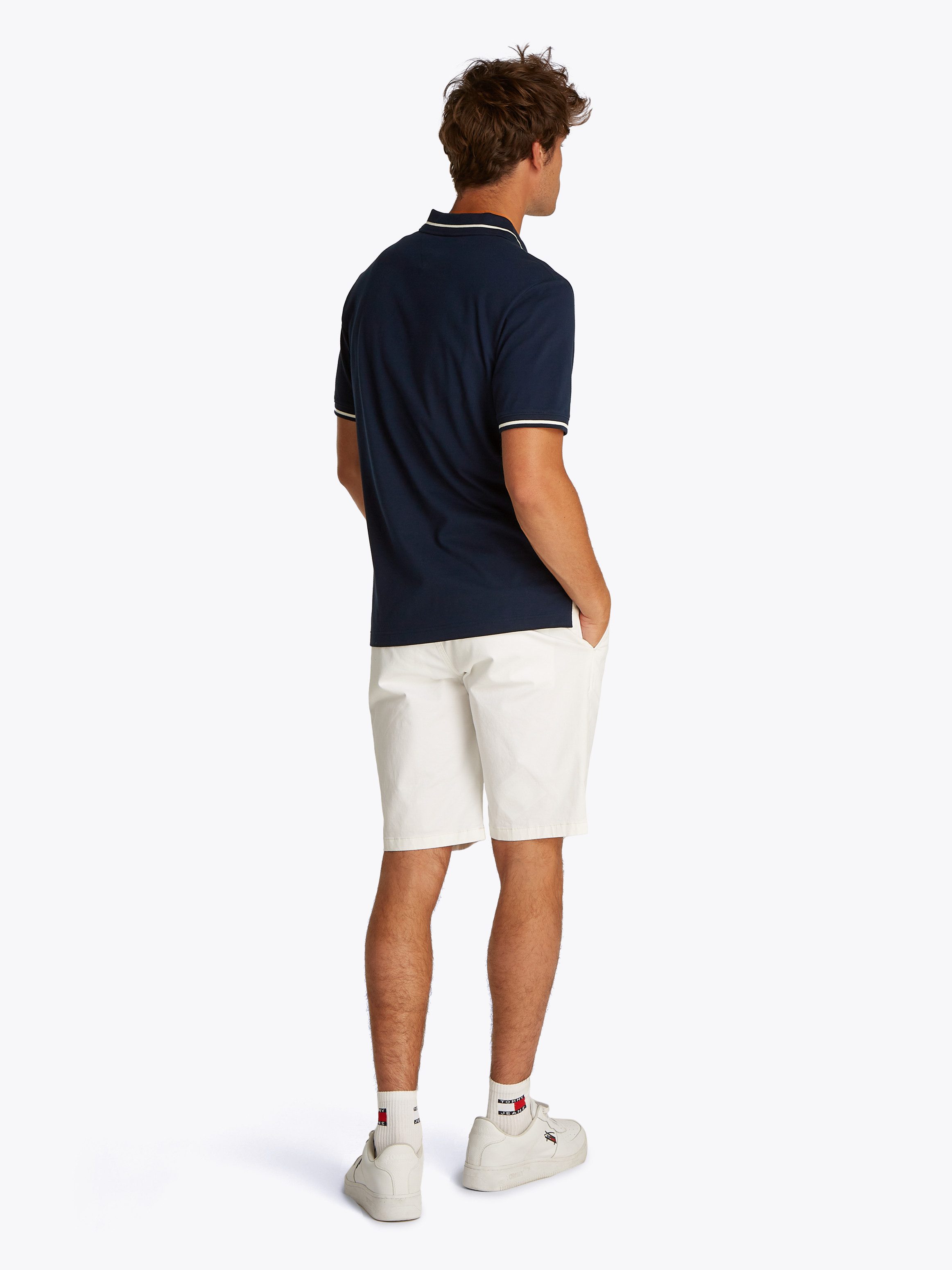 TOMMY JEANS Poloshirt TJM REG TIPPED POLO met gestreepte details