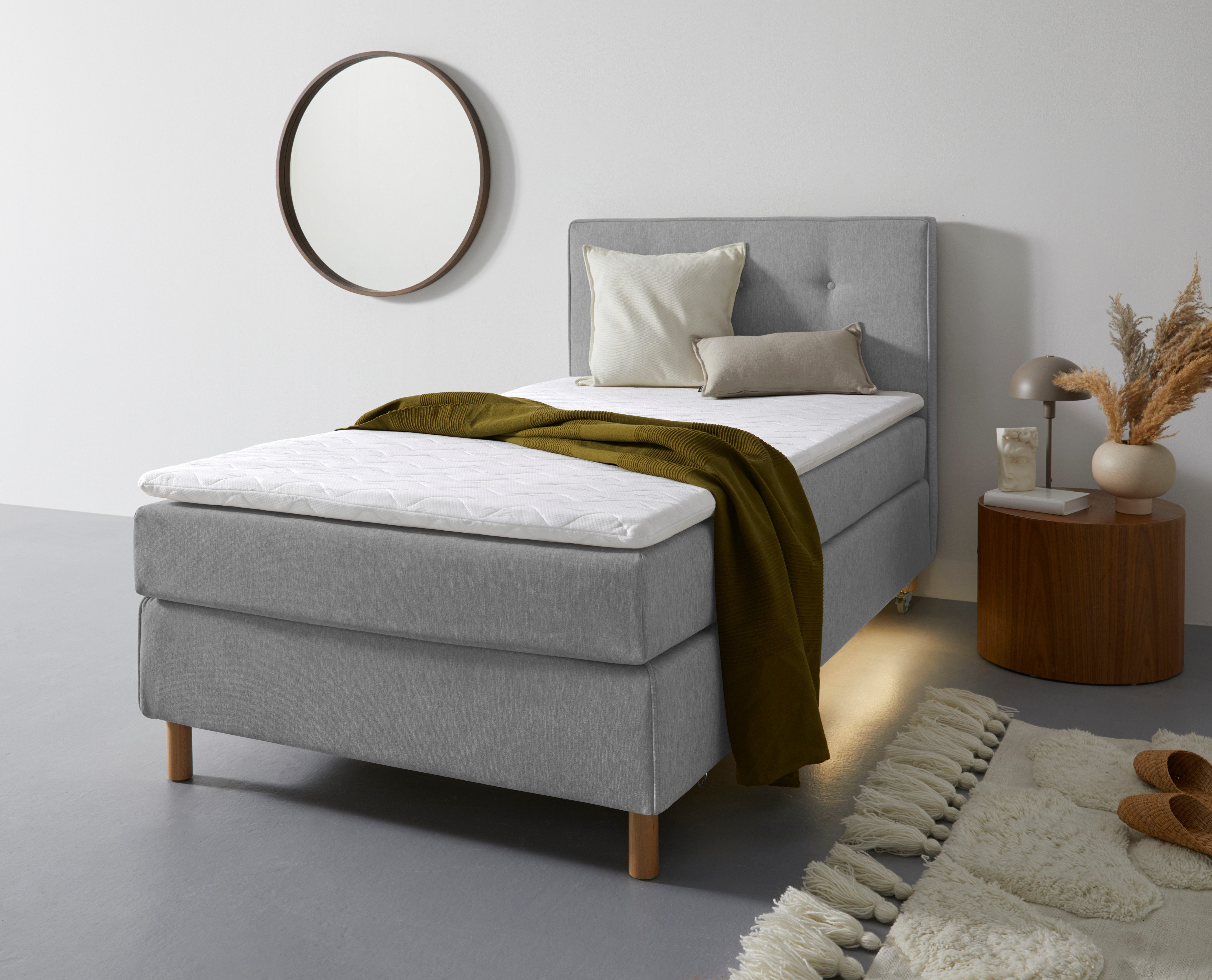 Home affaire Boxspring Heimatblick 100x200cm naar wens uitbreidbaar naar dubbel- en familiebest