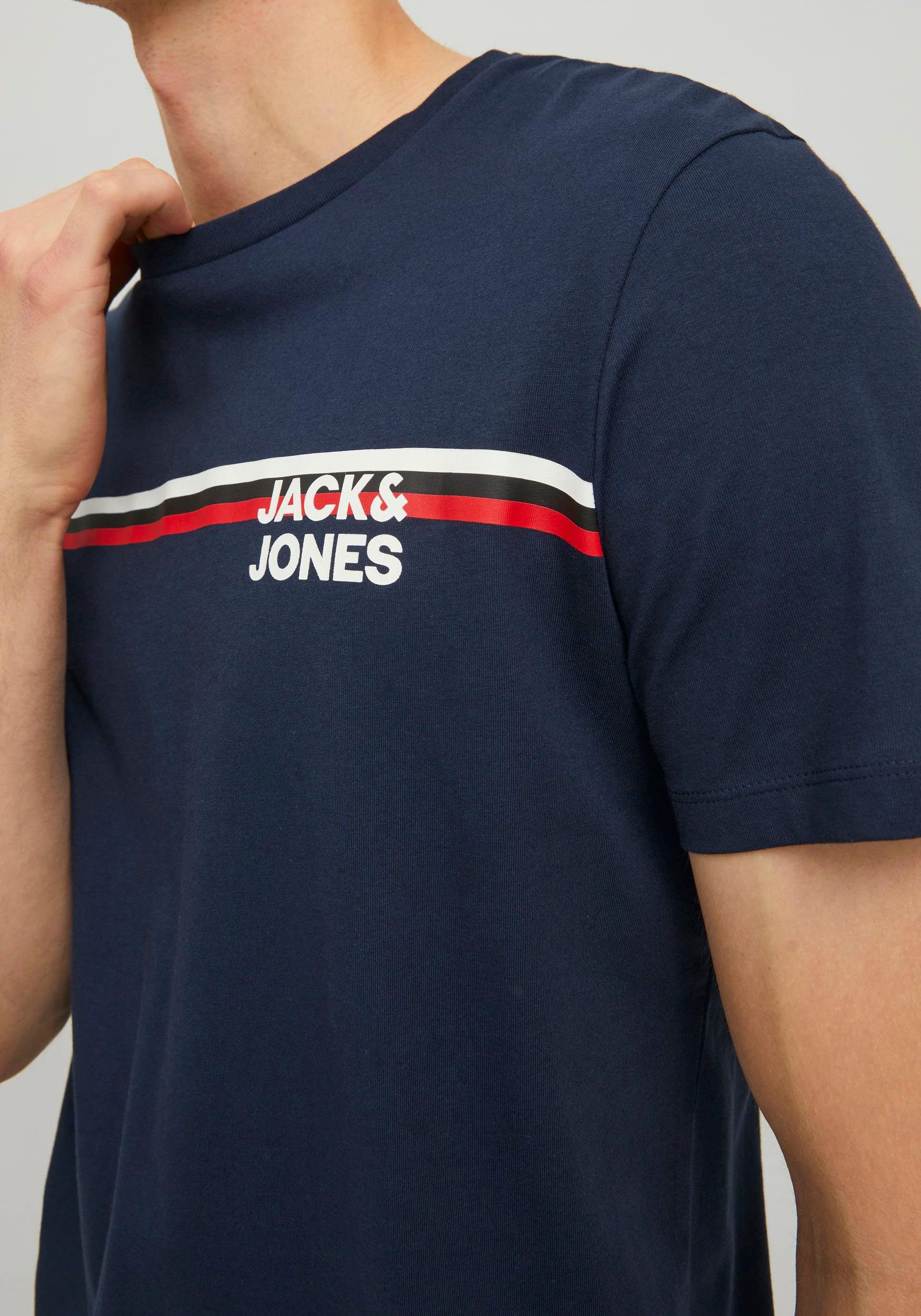 Jack & Jones Shirt met korte mouwen JJ JJATLAS TEE SS CREW NECK