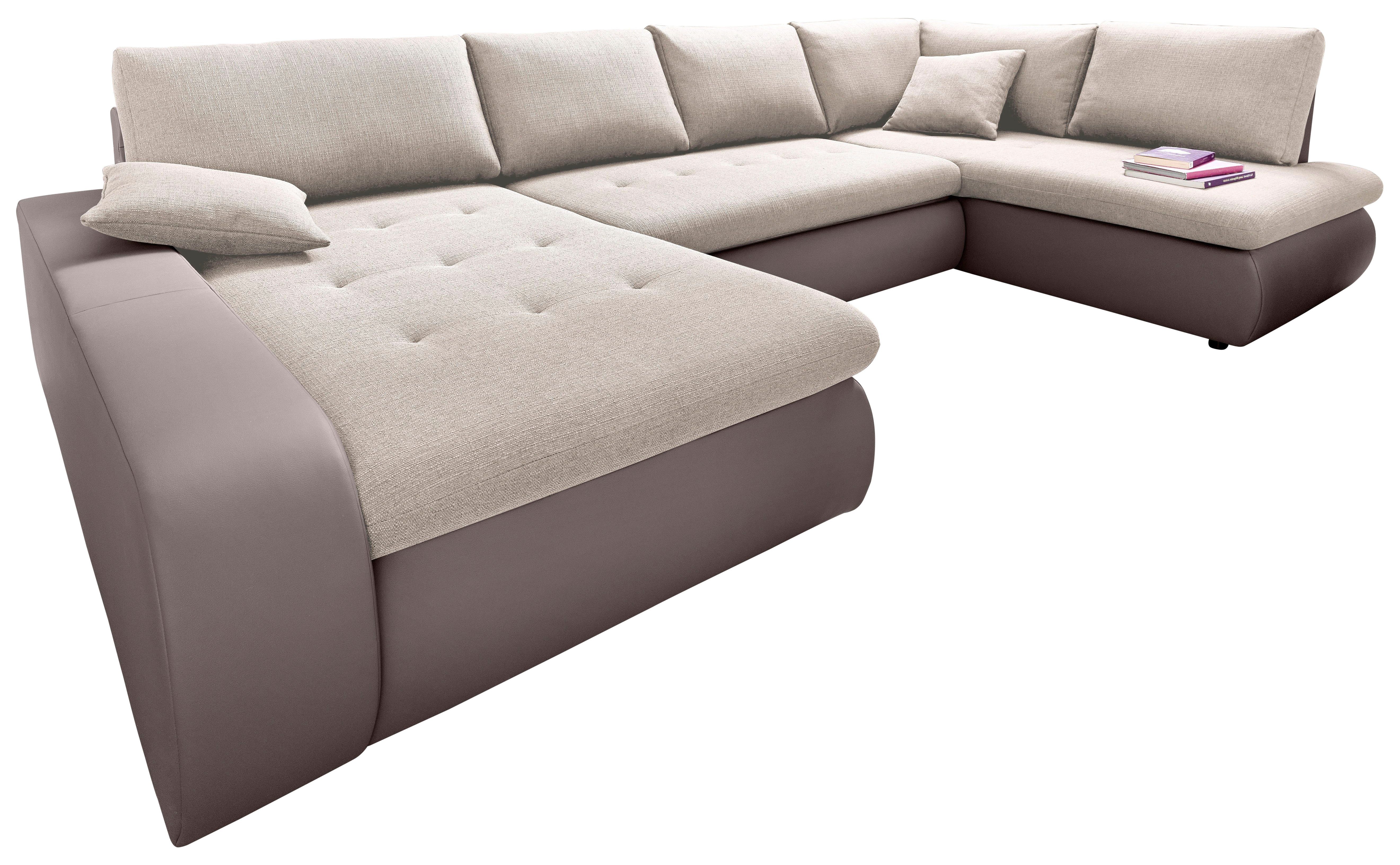 TRENDMANUFAKTUR Zithoek Indie, geweldig zitcomfort, uitgebreide detailafwerking, U-vorm