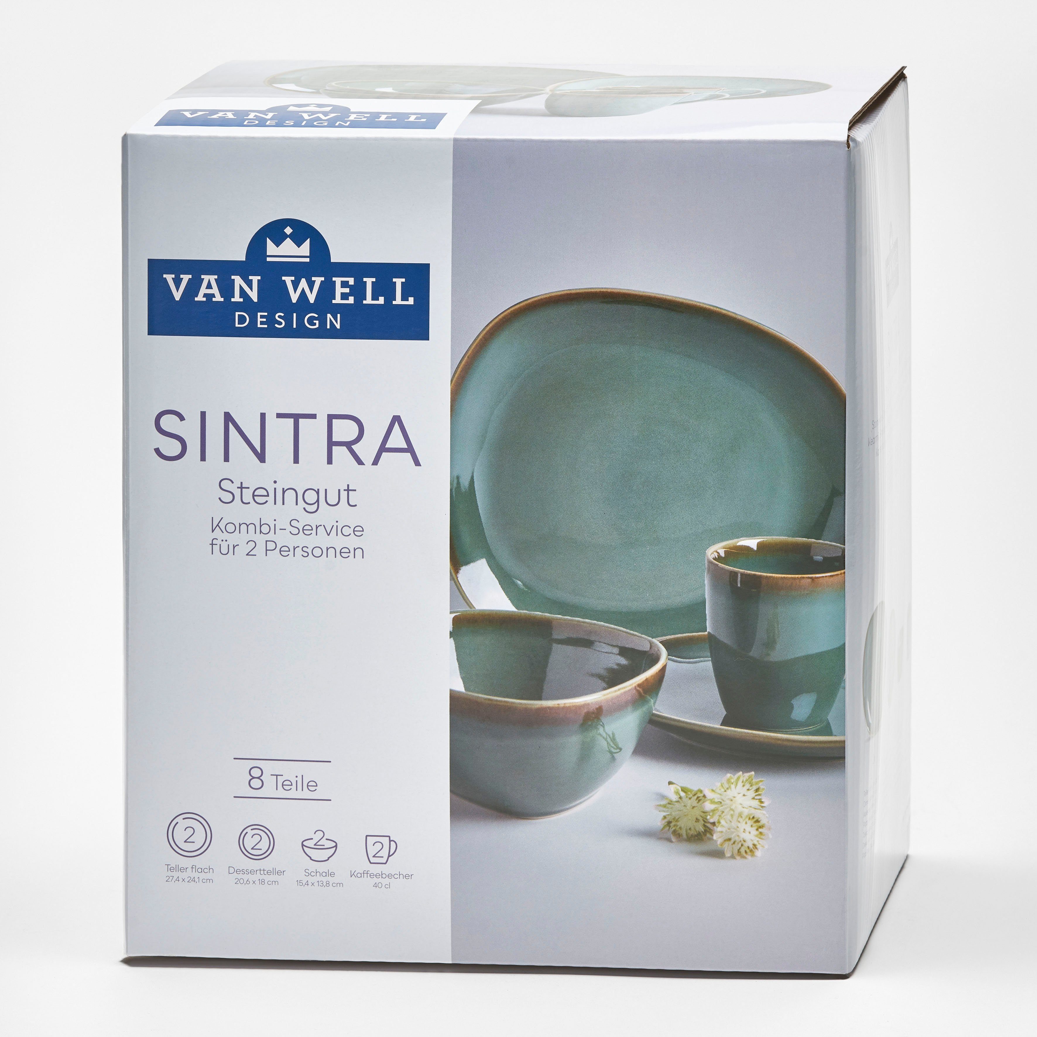 van Well Servies Sintra robust, perfect voor dagelijks gebruik (set, 8-delig)