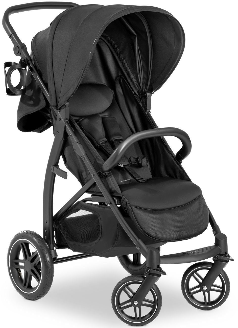 Hauck Kinder-buggy Rapid 4D Air, black met verlengbaar 3-zones zonnescherm