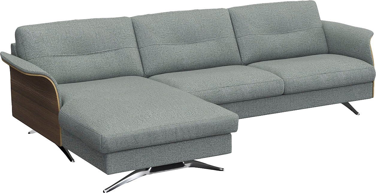 FLEXLUX Hoekbank Glow, super comfortabel door hoogwaardige zitconstructie met binnenvering, L-vorm