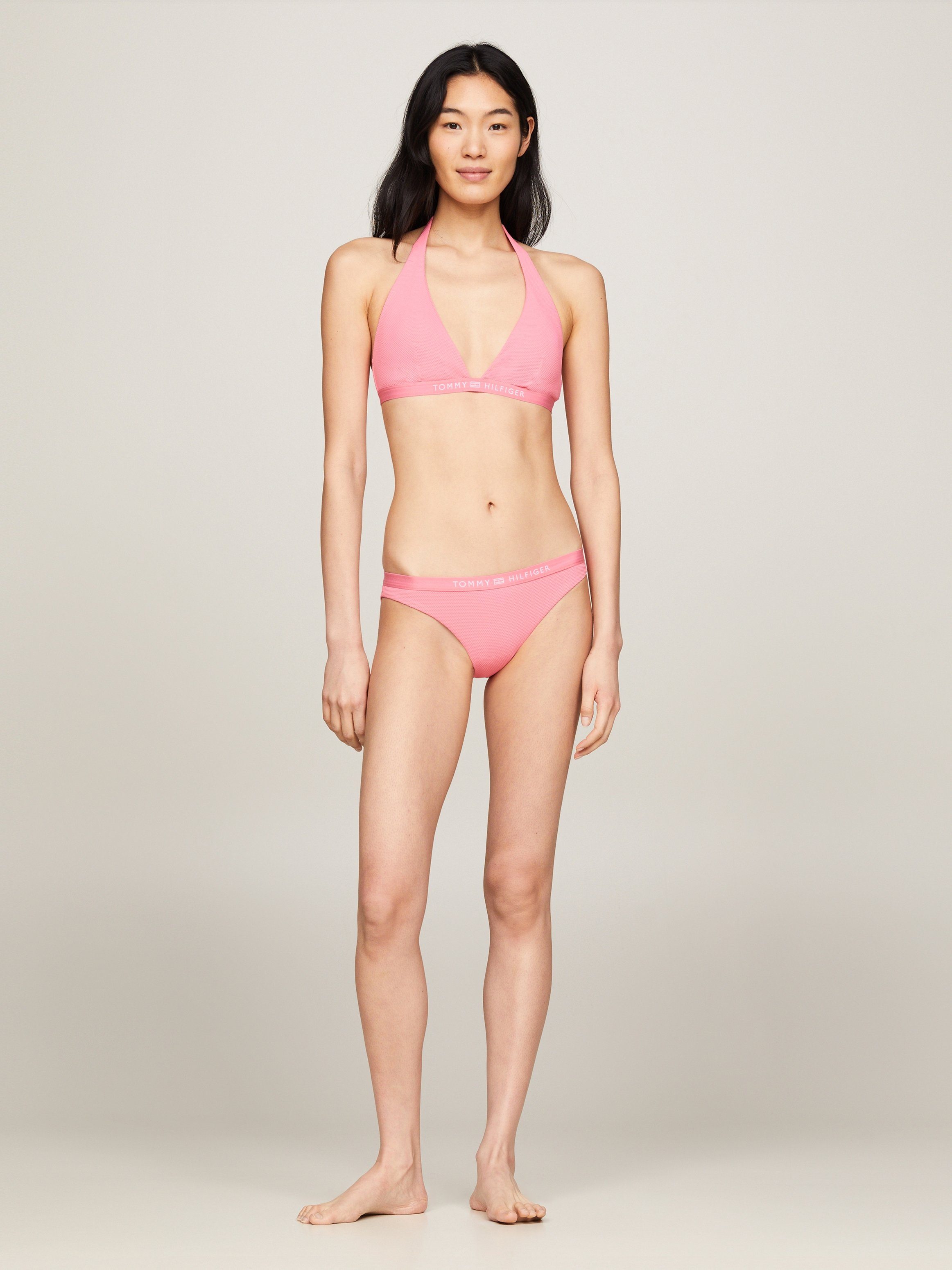 Tommy Hilfiger Swimwear Triangel-bikinitop TRIANGLE FIXED RP met een logo-opschrift