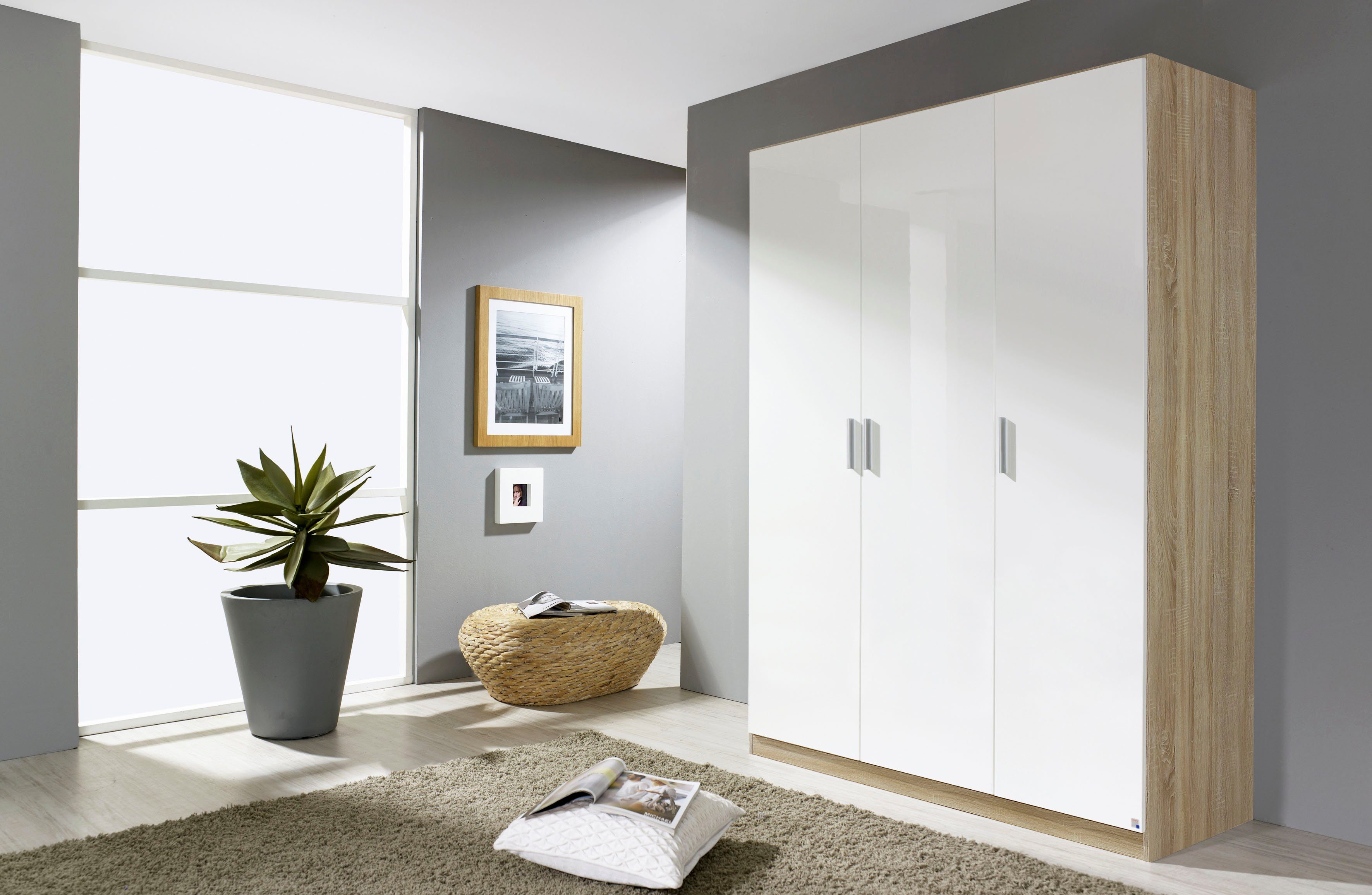 rauch Draaideurkast Kledingkast Kast Garderobe Slaapkamerkast CELLE in 4 breedtes en 2 hoogtes, optioneel met lades made in germany