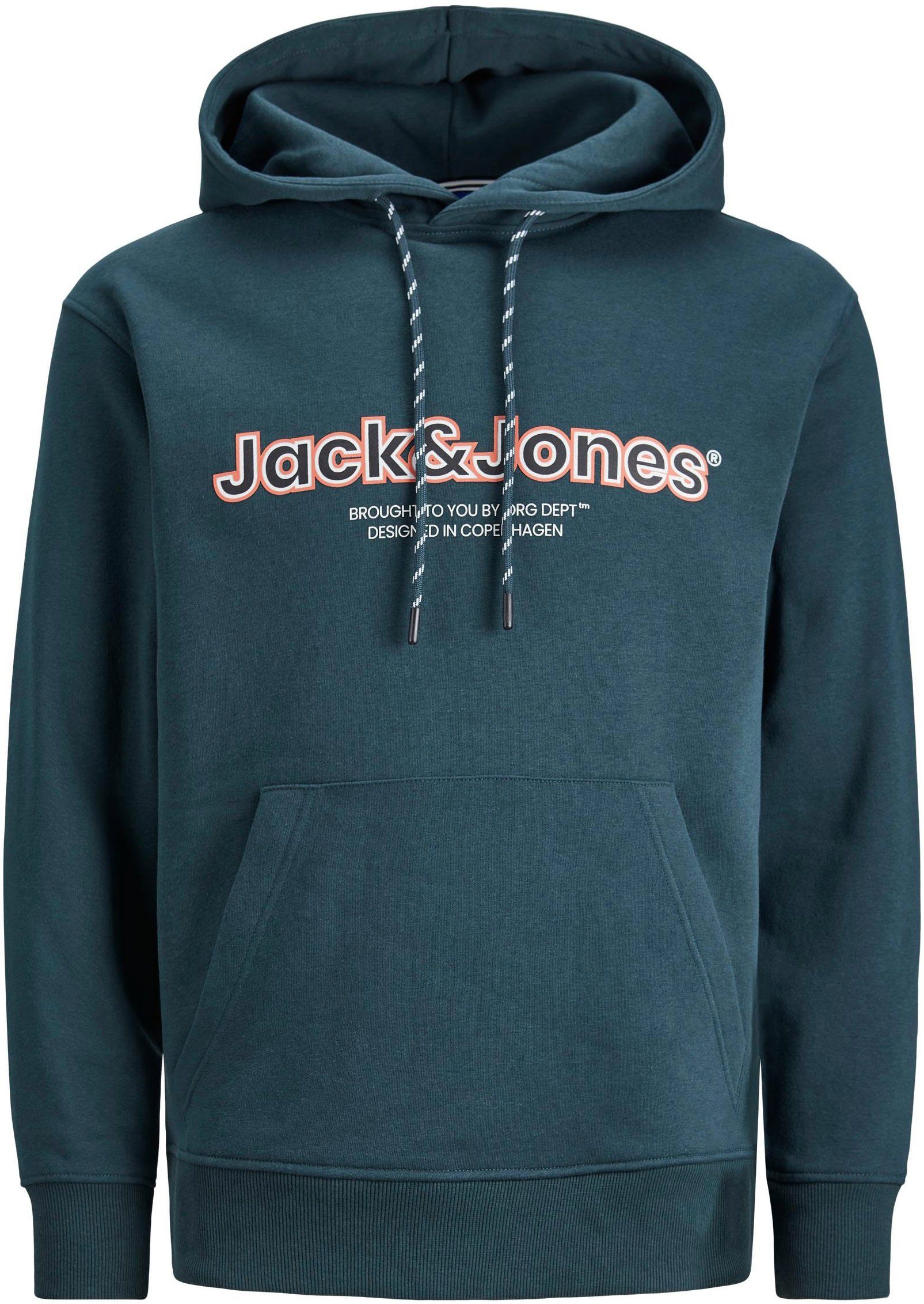 JACK & JONES PLUS SIZE hoodie JORLAKEWOOD Plus Size met printopdruk magical forest