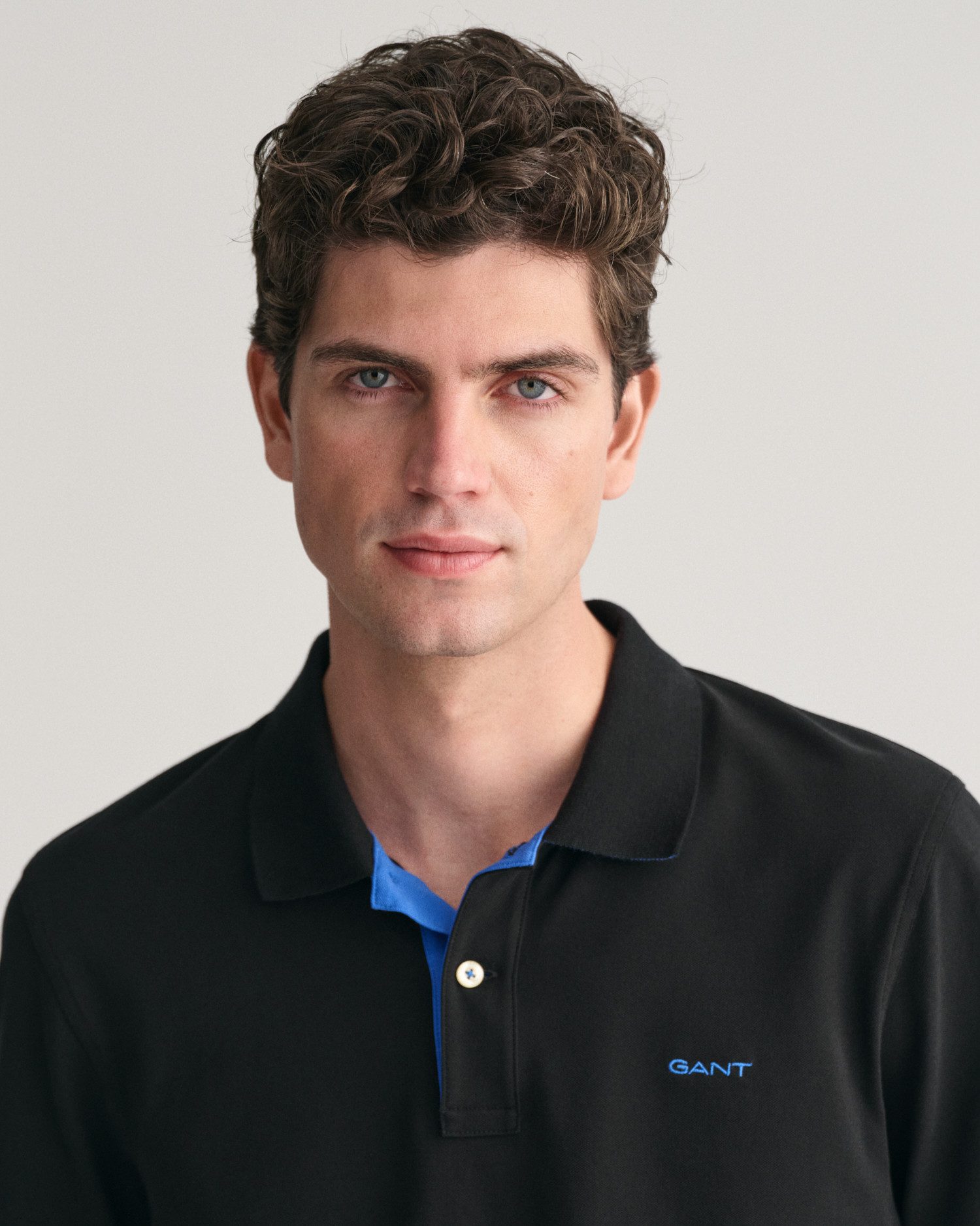Gant Poloshirt REG CONTRAST PIQUE SS RUGGER met contrastkleurige inzetten
