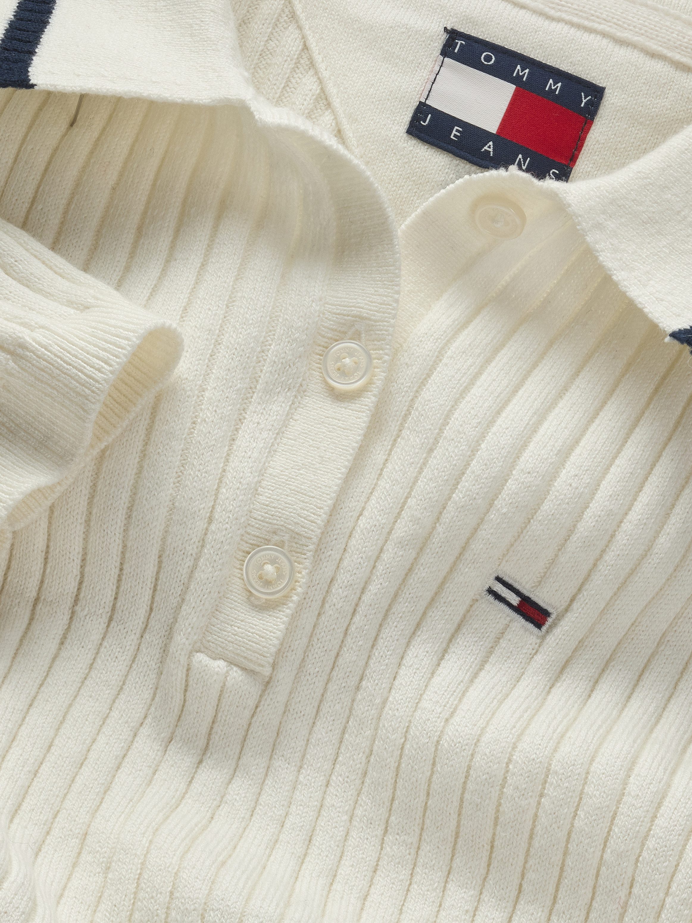 TOMMY JEANS Trui met polokraag TJW ESSENTIAL LS POLO SWEATER
