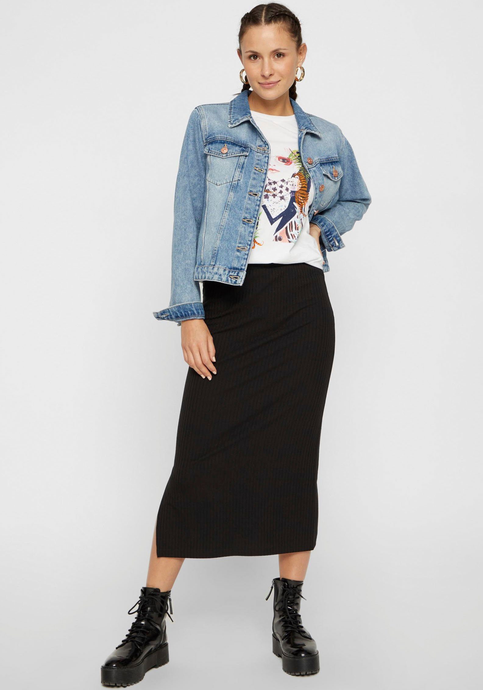 pieces Midirok PCKYLIE MW MIDI SKIRT NOOS