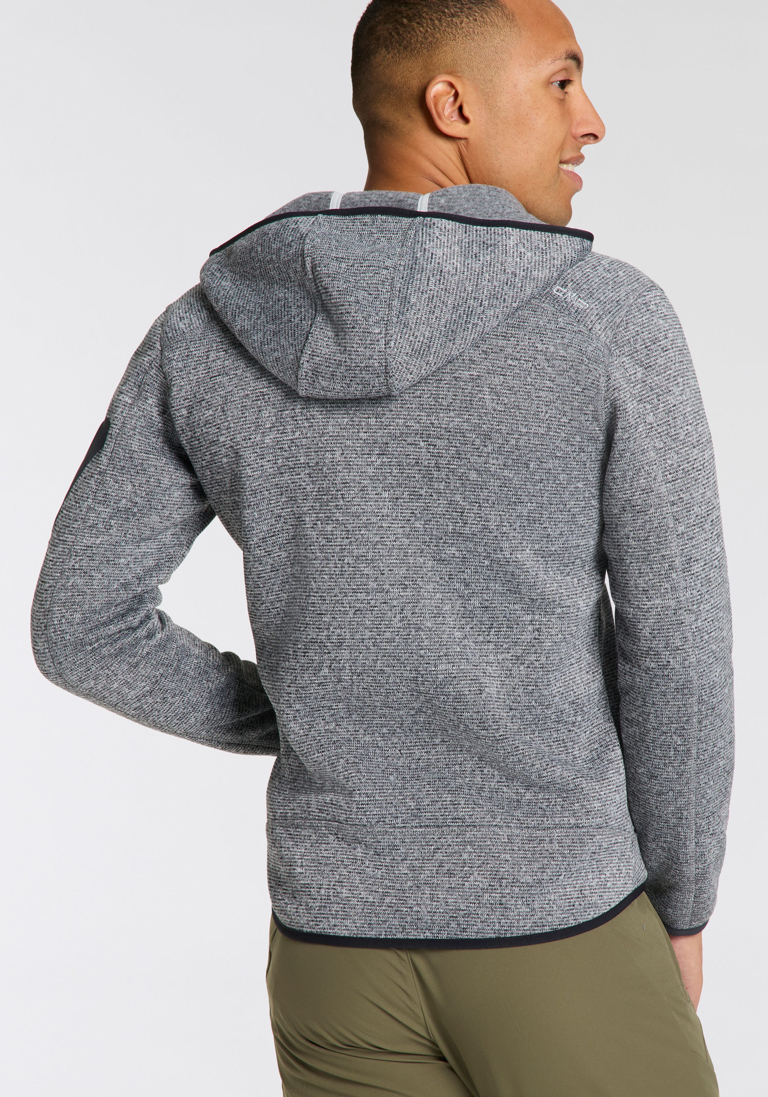 CMP Gebreid fleecejack MAN JACKET FIX HOOD (1 stuk)