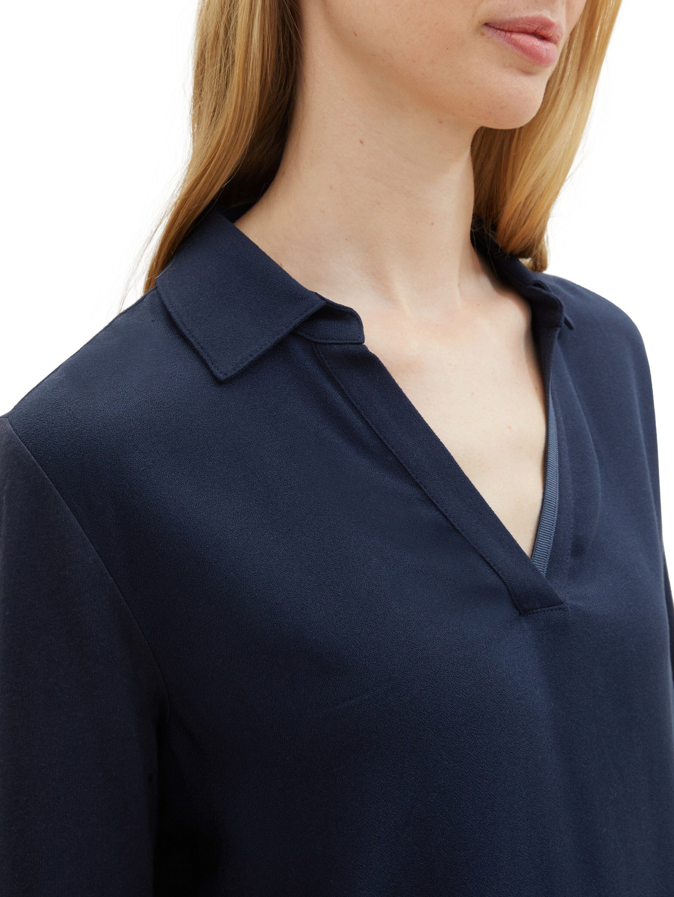 Tom Tailor Shirt met lange mouwen met een polokraag