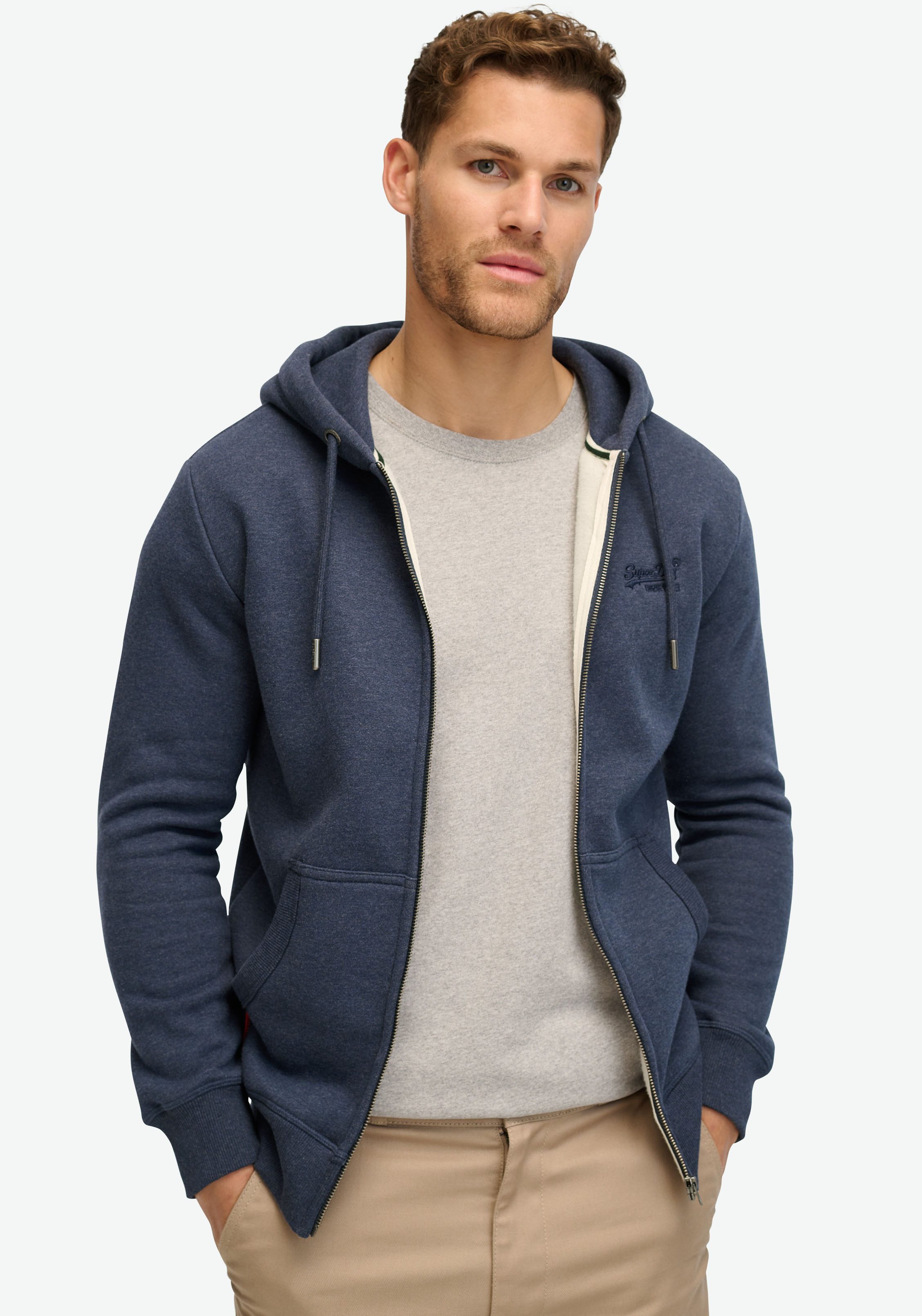 Superdry Capuchonsweatvest ESSENTIAL LOGO ZIP HOODIE