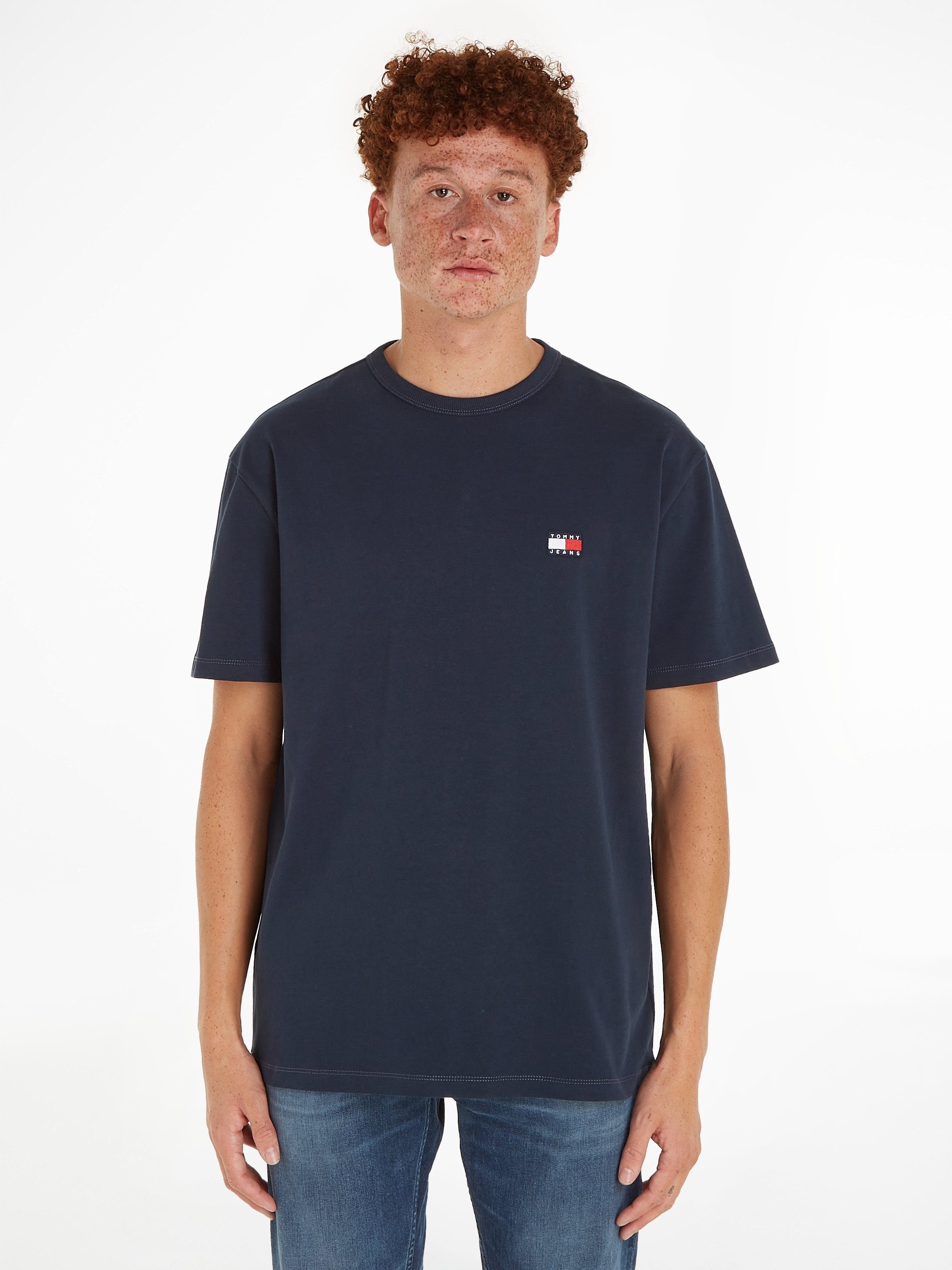 TOMMY JEANS T-shirt TJM REG BADGE TEE EXT heren t-shirts maat S (46) blauw