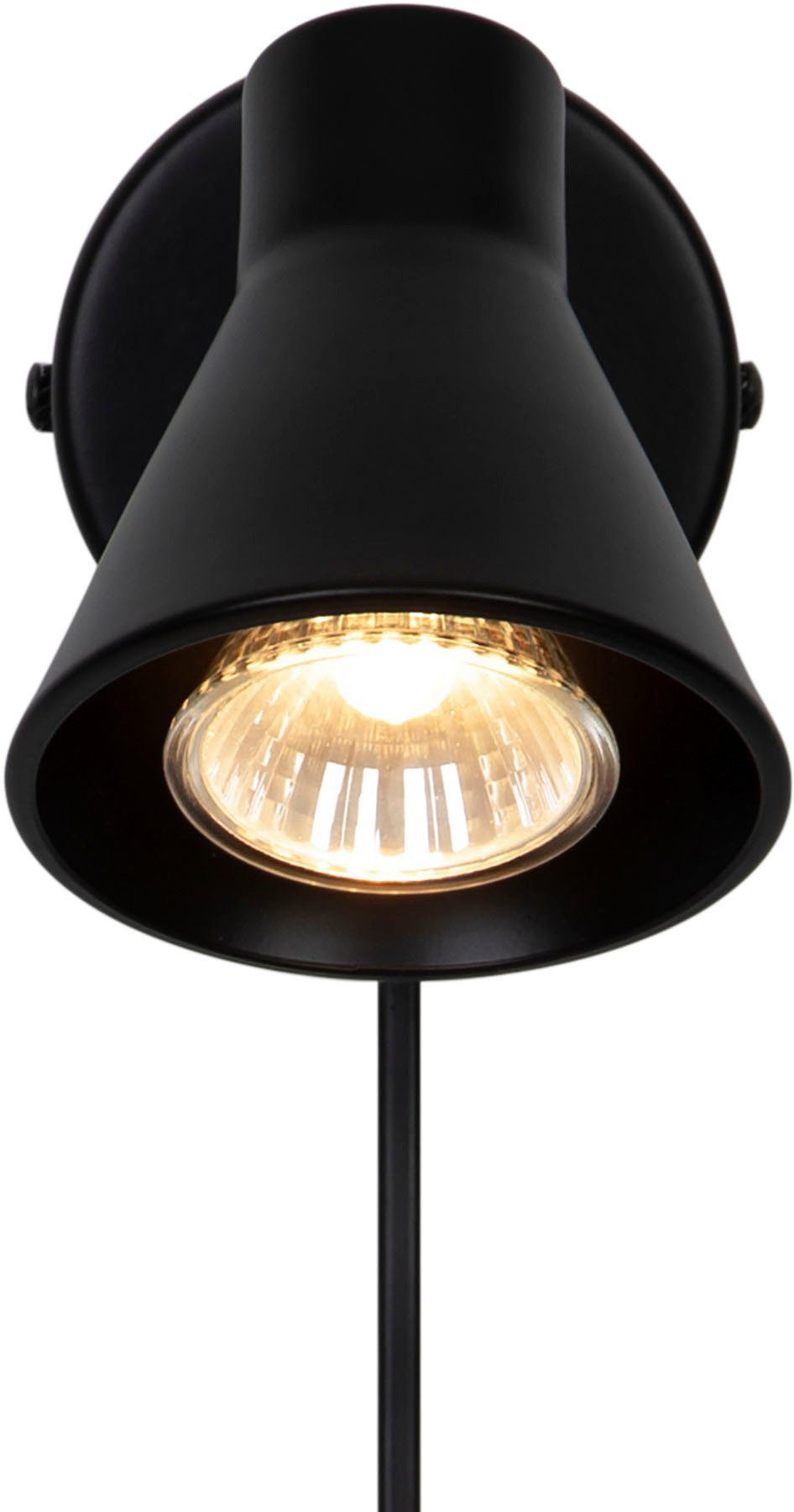 Nordlux Wandlamp Eik Tijdloos en eenvoudig ontwerp, kantel- en draaibare kap (1 stuk)