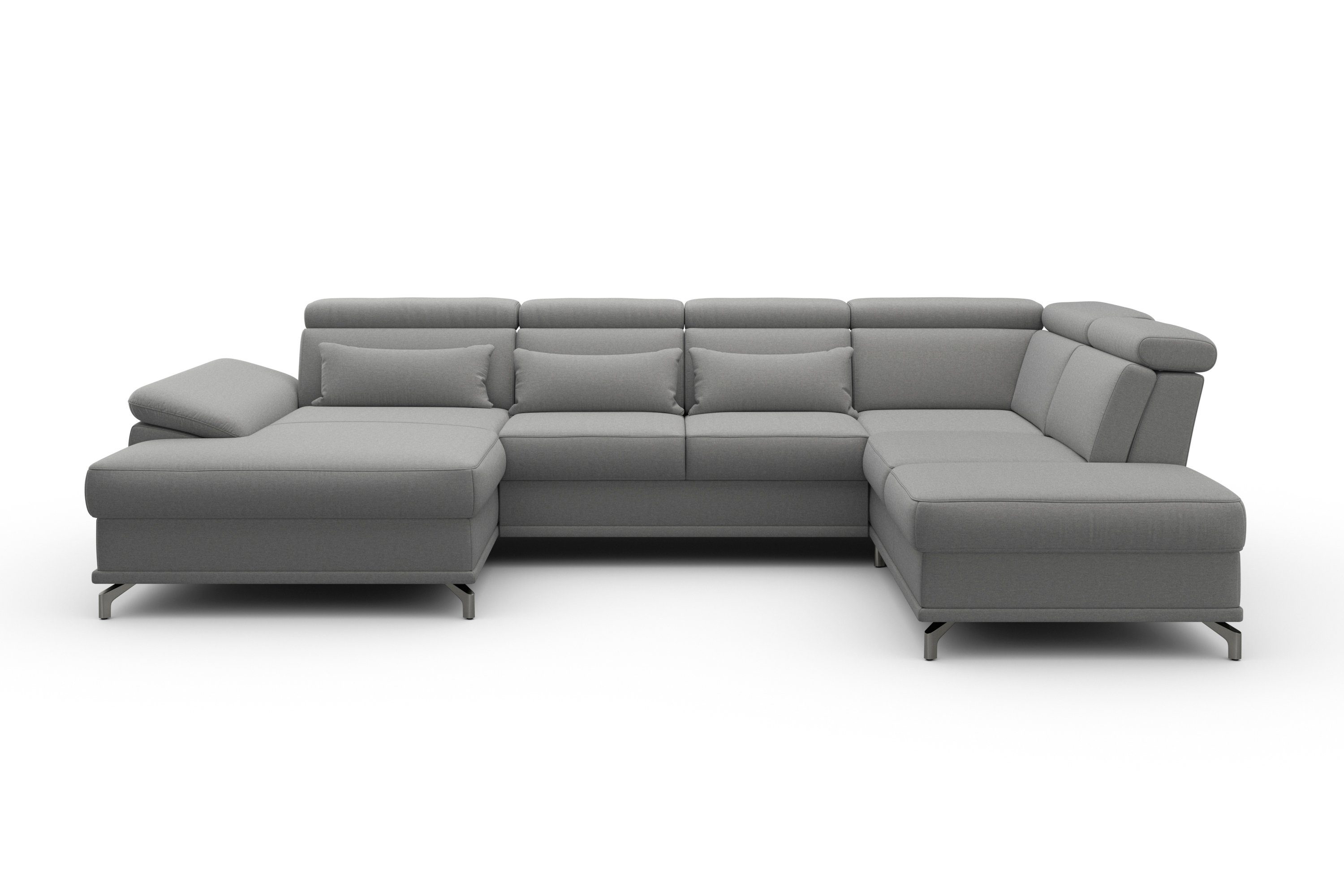 sit&more Zithoek Cabrio U-vorm, met zitdiepteverstelling, arm- en hoofdsteunverstelling