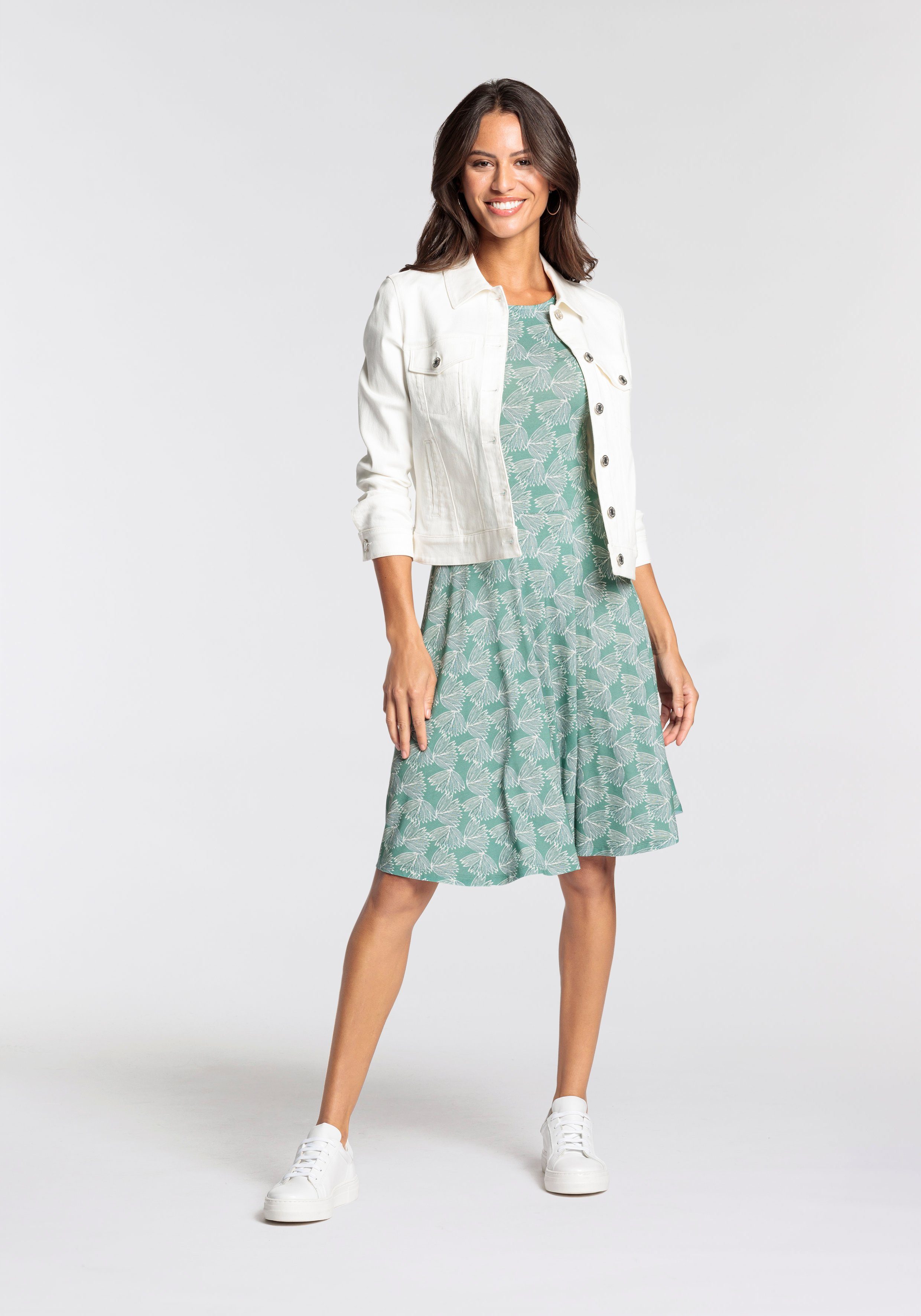 Laura Scott Zomerjurk kort, figuurnabij, van single jersey, mouwloos