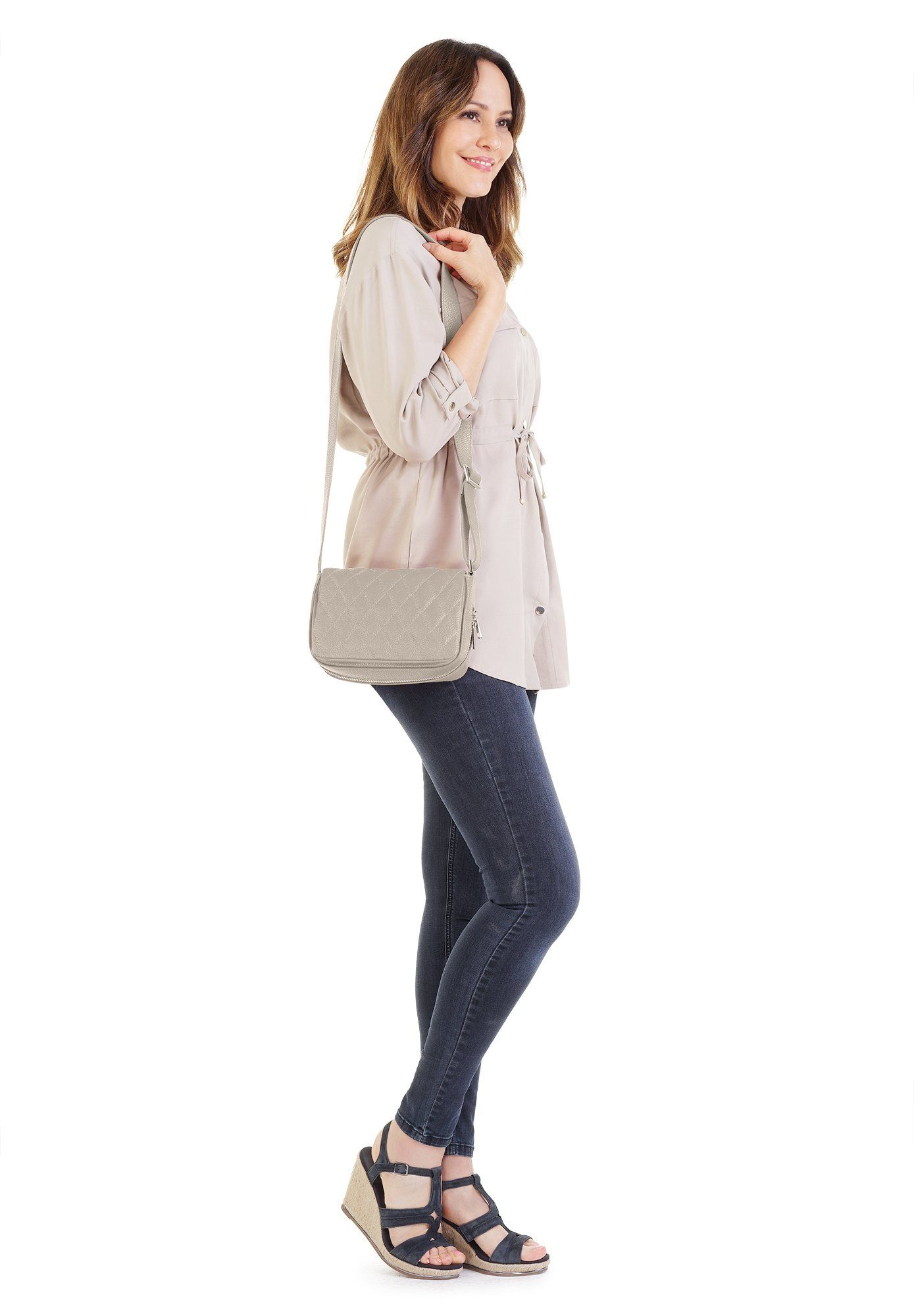 Cluty Tas echt leer, made in italy