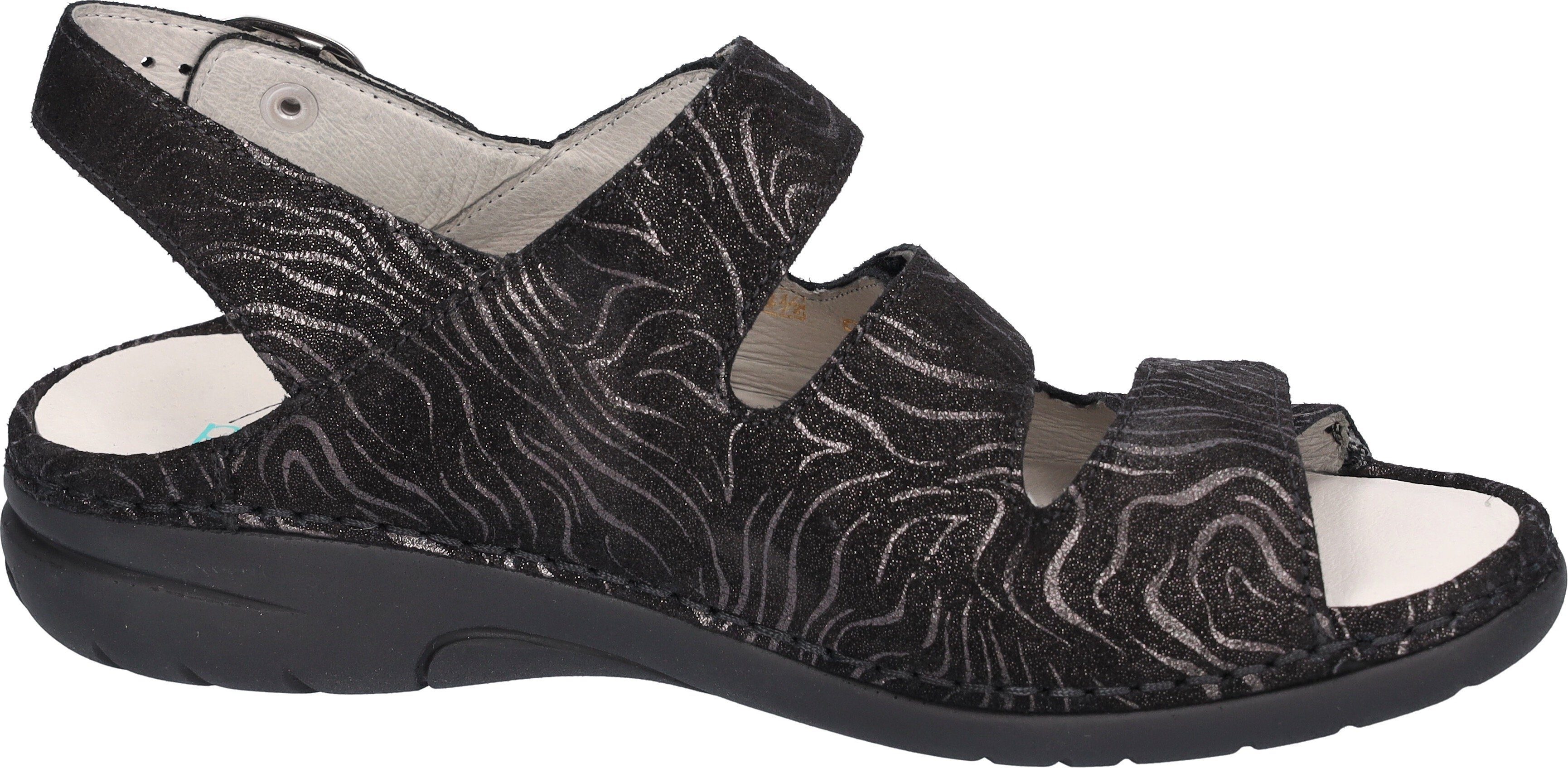 Waldläufer Sandalen GUNNA , zomerschoen, sandaal, sleehak, in metallic-look, g-breedte