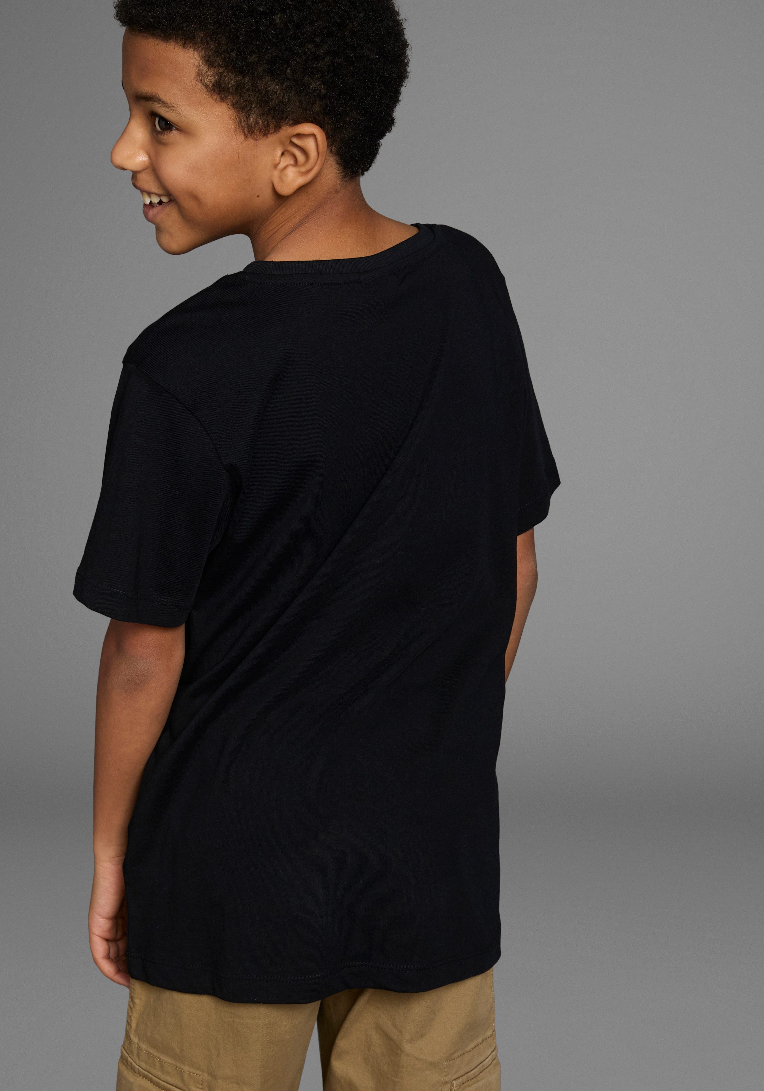 KIDSWORLD T-shirt Met casual VOETBAL-print Korte mouwen, basic pasvorm, met stijlvolle print, ronde hals