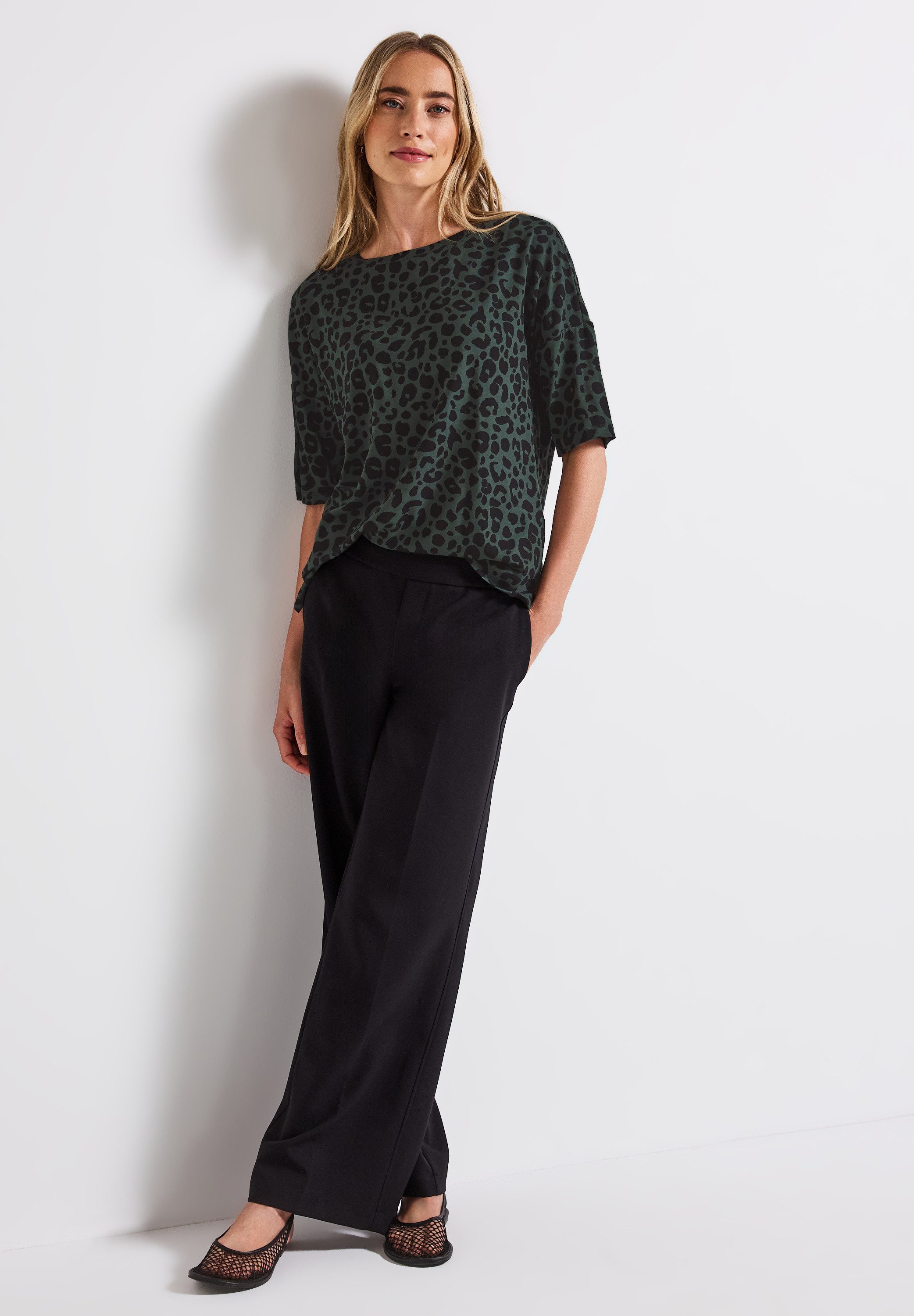 STREET ONE T-shirt NEW CRISTA in luipaard-look
