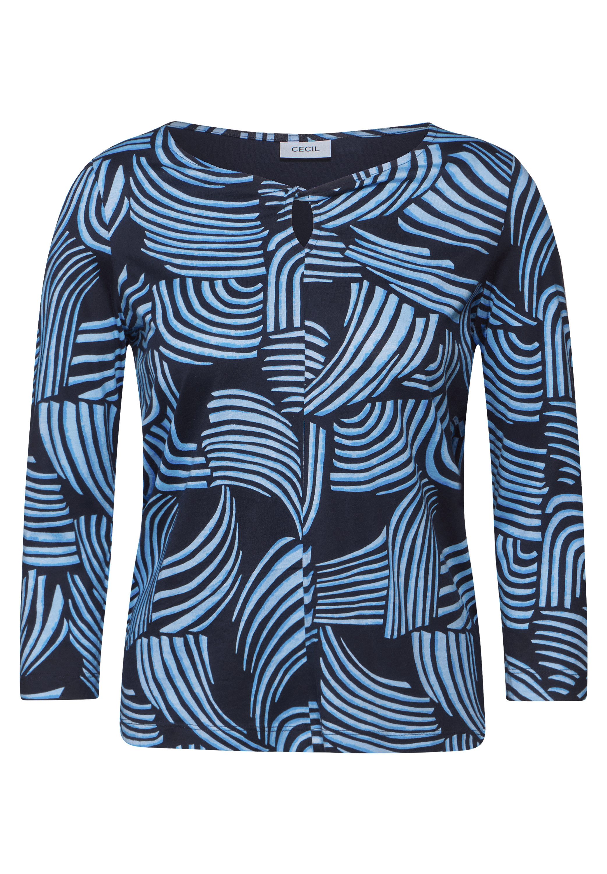 Cecil Shirt met 3/4 mouwen met print all-over