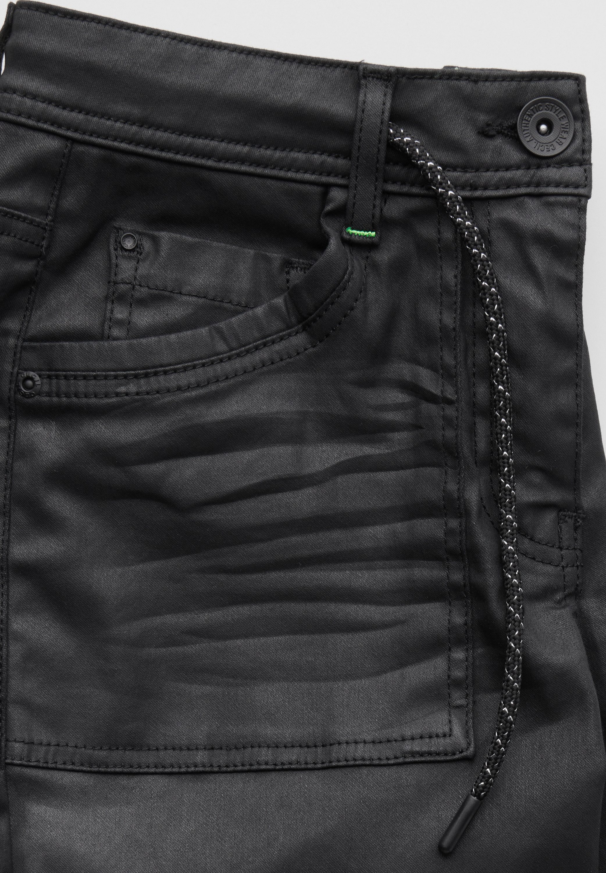 Cecil Regular fit jeans Stijl Tracey met rijgkoord in de band
