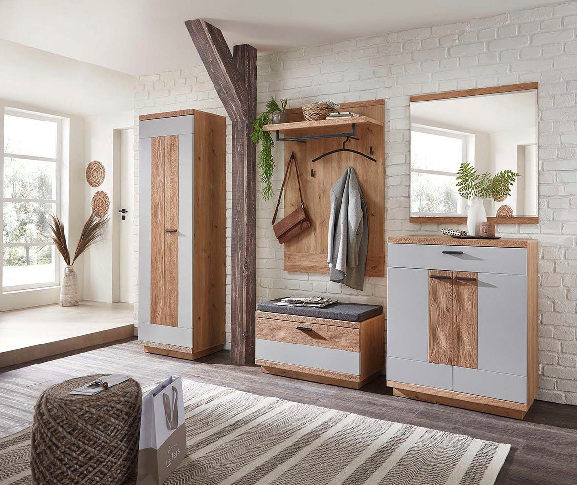 THEKO Wollen kleed TRONDHEIM 05 Platte stof, gestreept, 100% wol, handgeweven, woonkamer