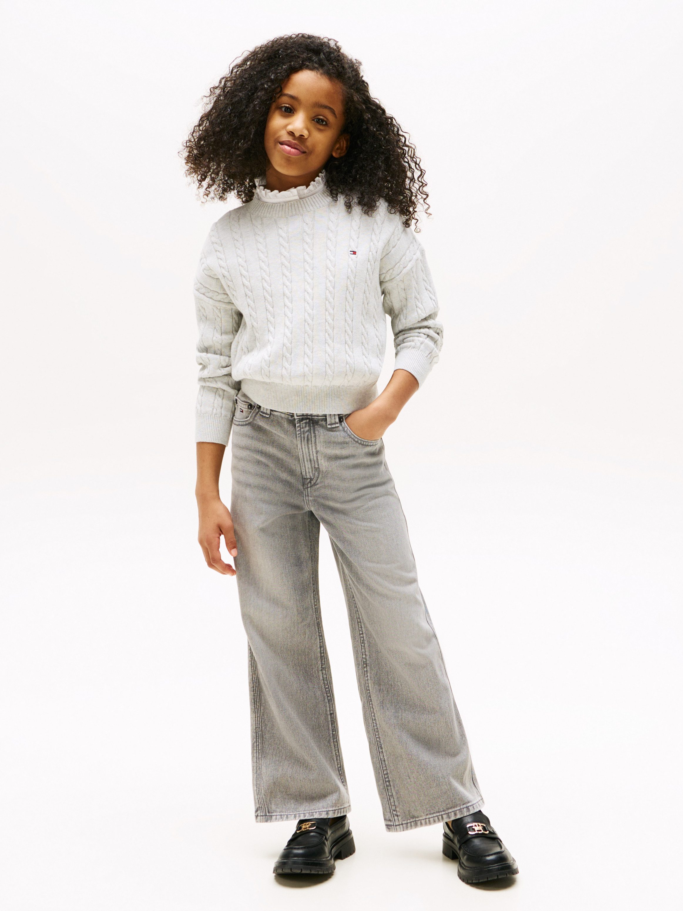 Tommy Hilfiger Wijde jeans Mabel voor kinderen tot 16 jaar