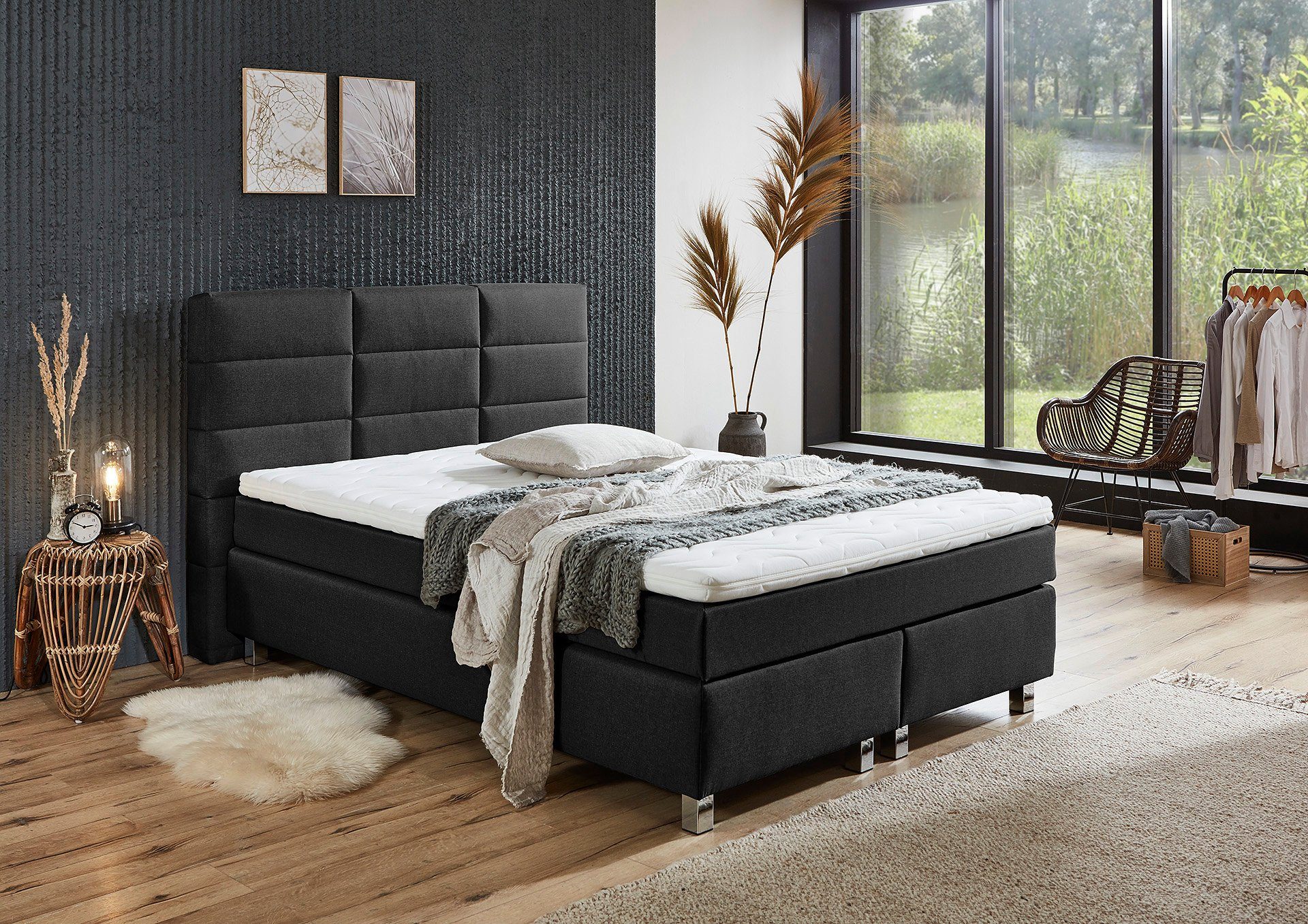Westfalia Polsterbetten Boxspring naar keuze met topmatras van koudschuim