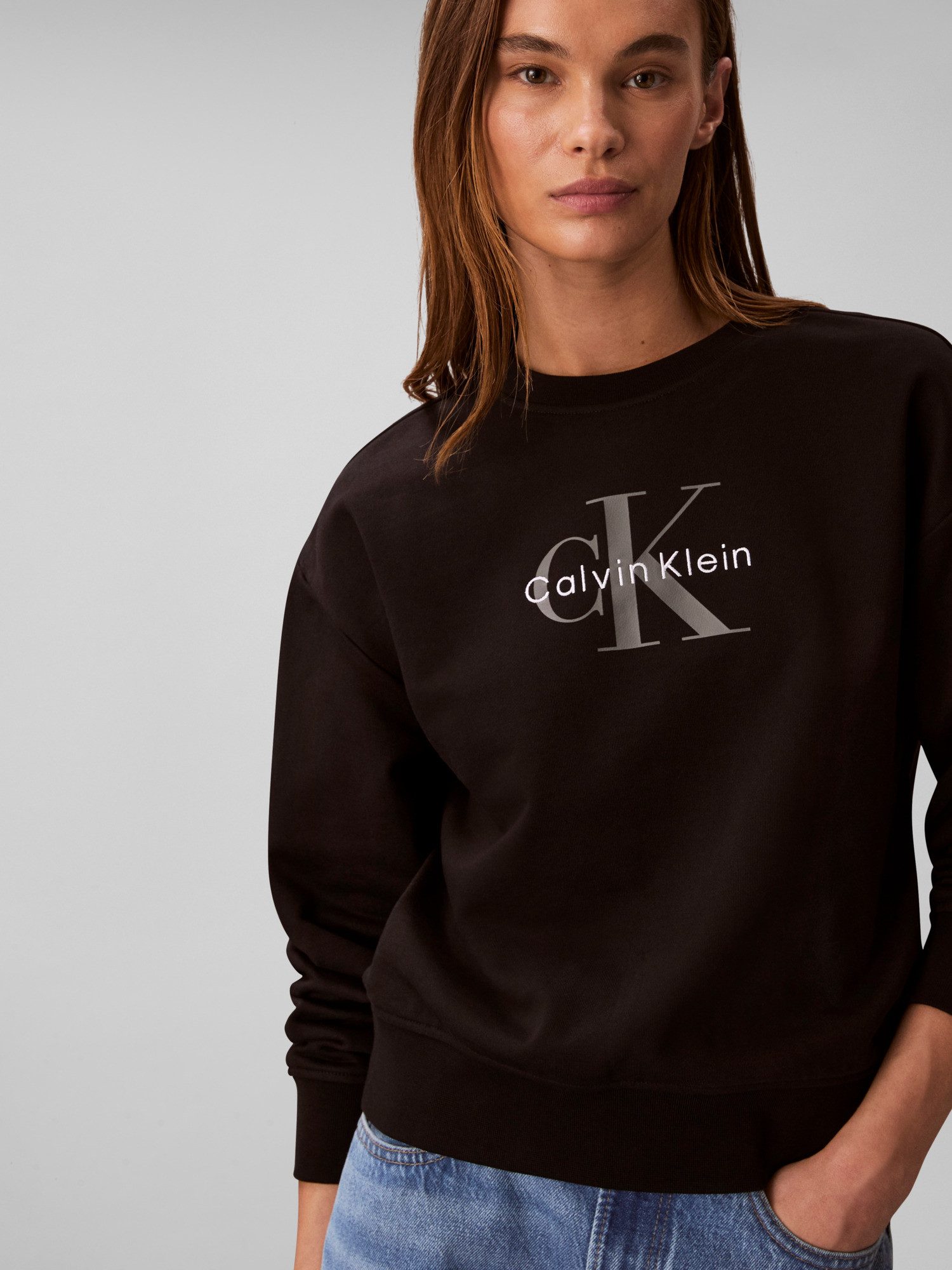 Calvin Klein Sweatshirt LS MNLG FRNCH TRRY R