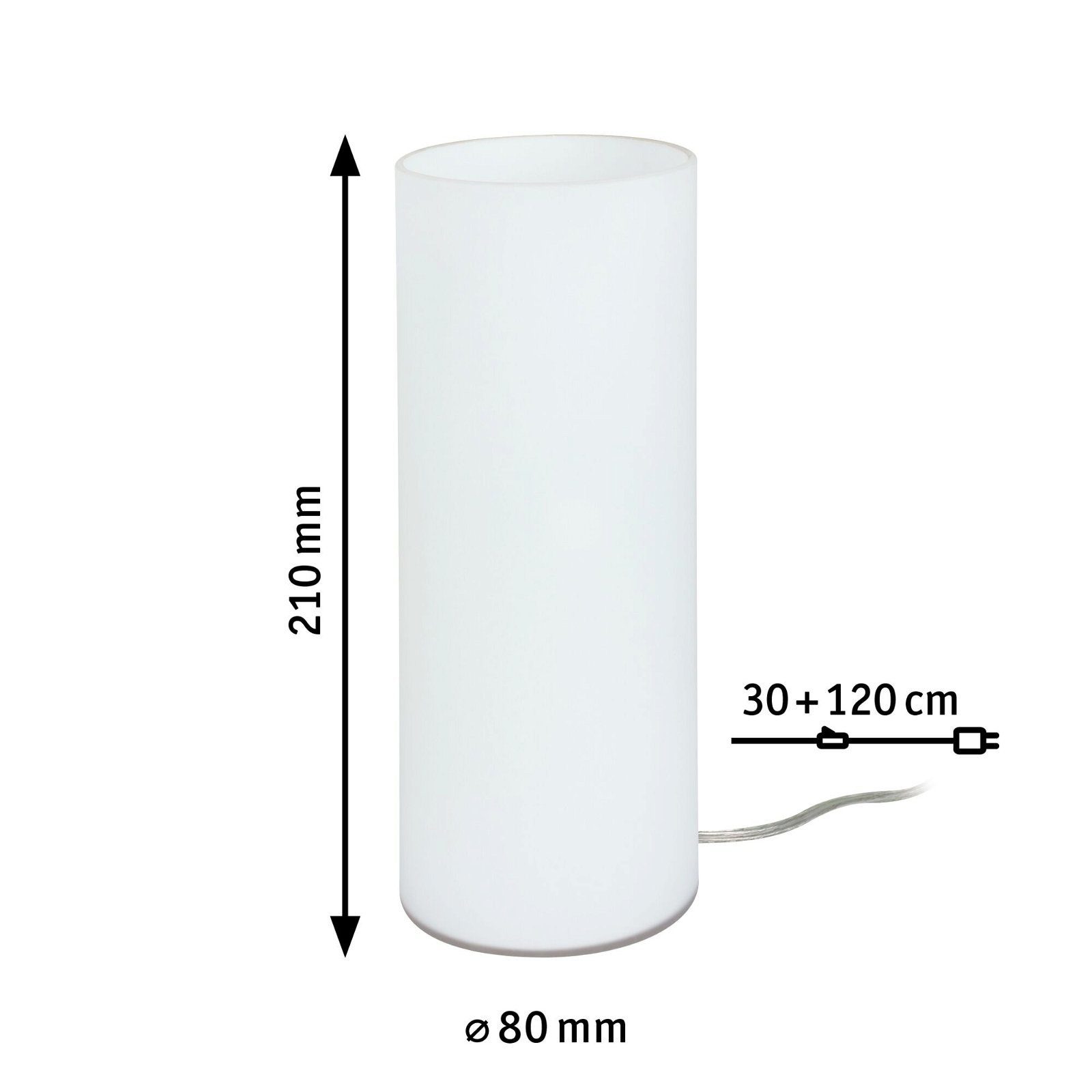 Paulmann Tafellamp Table&Desk Noora max.1x42W E14 Opal 230V Glas (1 stuk)