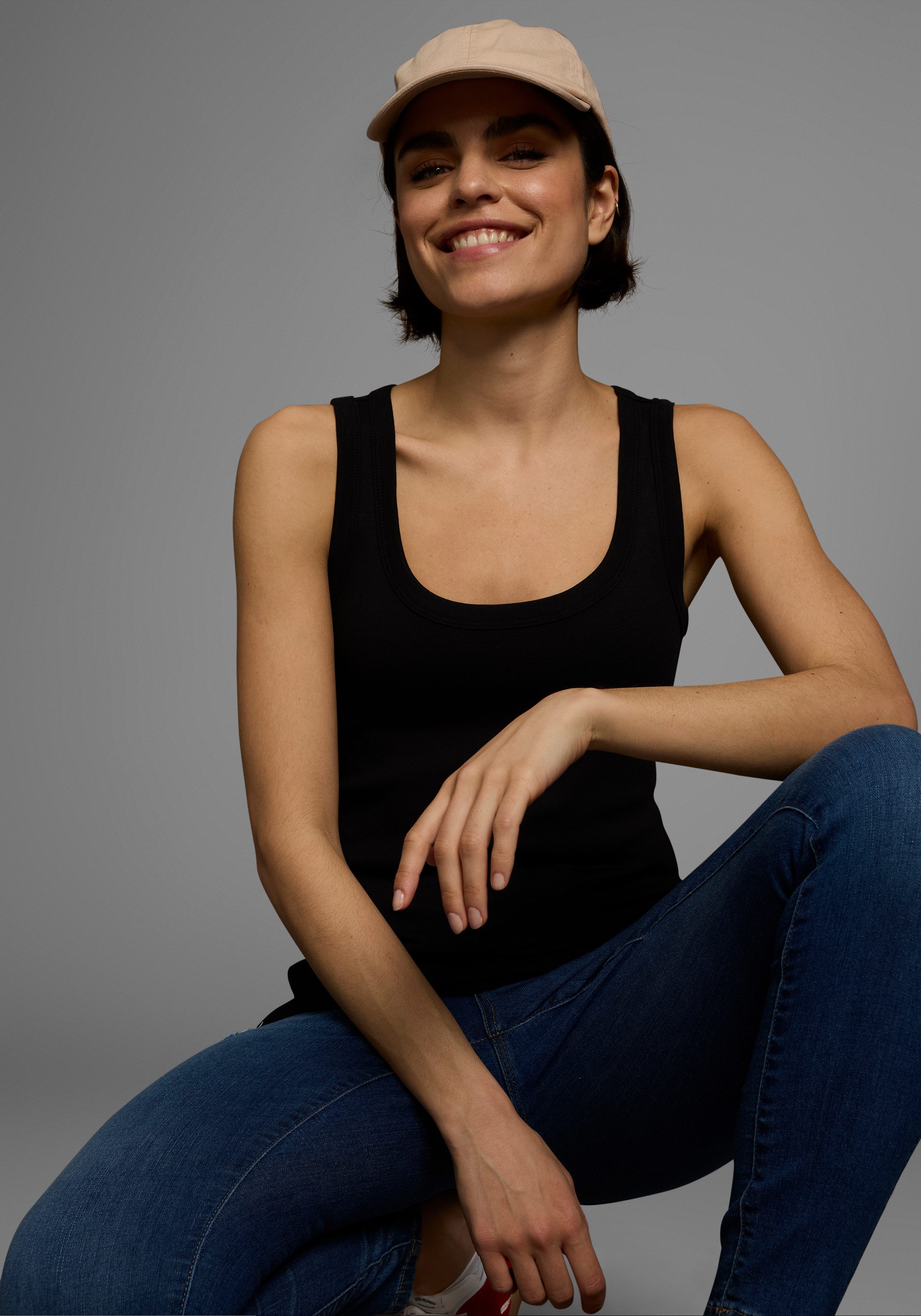 Flashlights Tanktop in een lang model (2-delig, Set van 2)