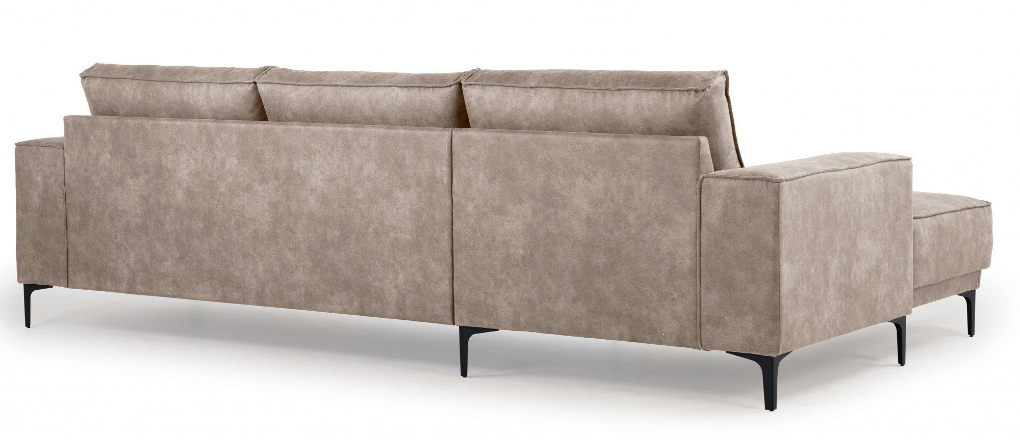 Places of Style Hoekbank Oland, structuur, platweefsel, luxe microvezel, bouclé