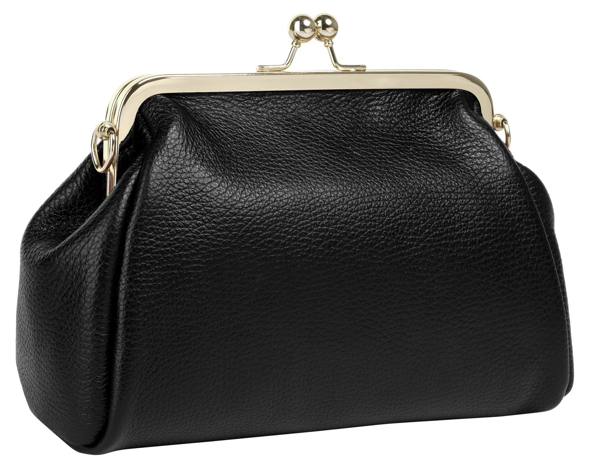 Cluty Avondtasje echt leer, made in italy