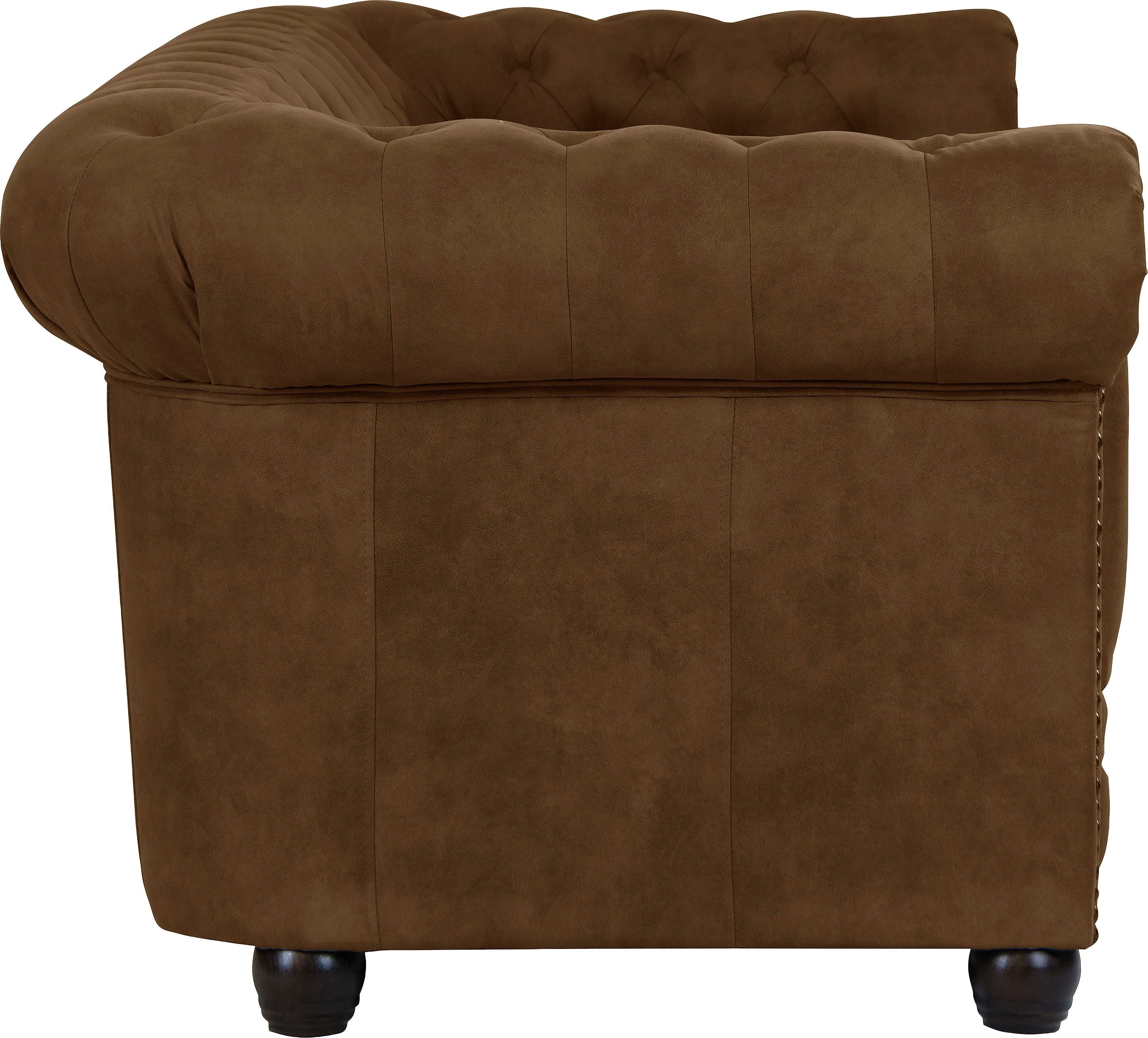 Home affaire Chesterfield-bank Rysum Chesterfield-look, in 2 stofkwaliteiten