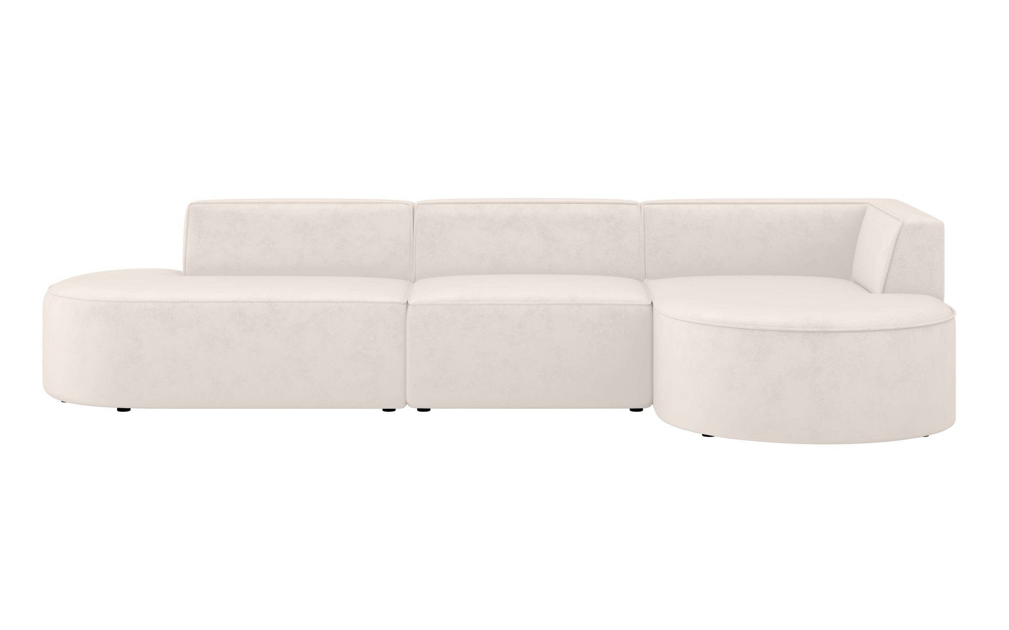 andas Hoekbank EIVIND designerbank met ottomane rechts/links, B/D/H: 343/159/72 cm