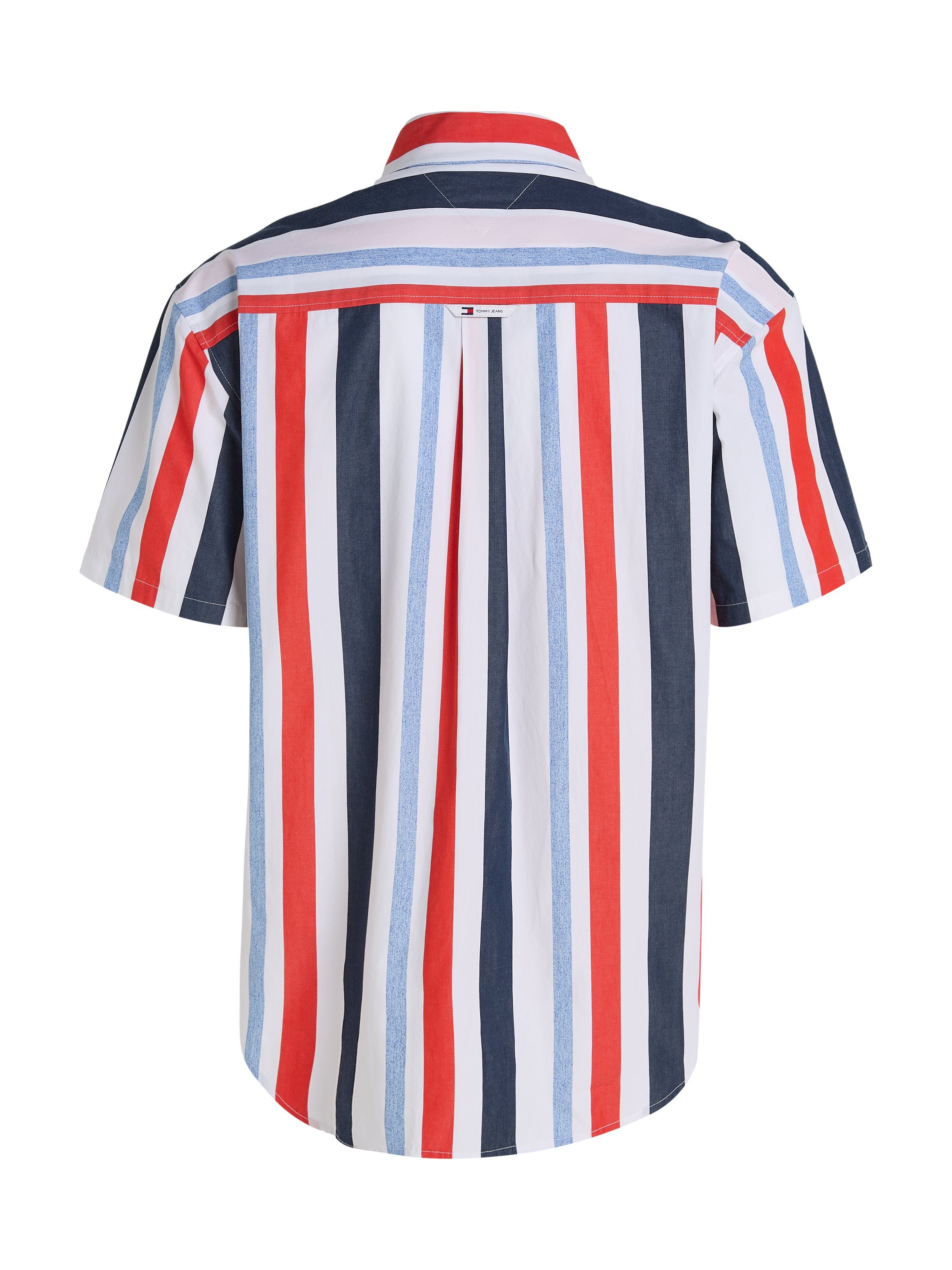TOMMY JEANS Overhemd met korte mouwen TJM RLX STRIPES SHIRT met veelkleurige strepen