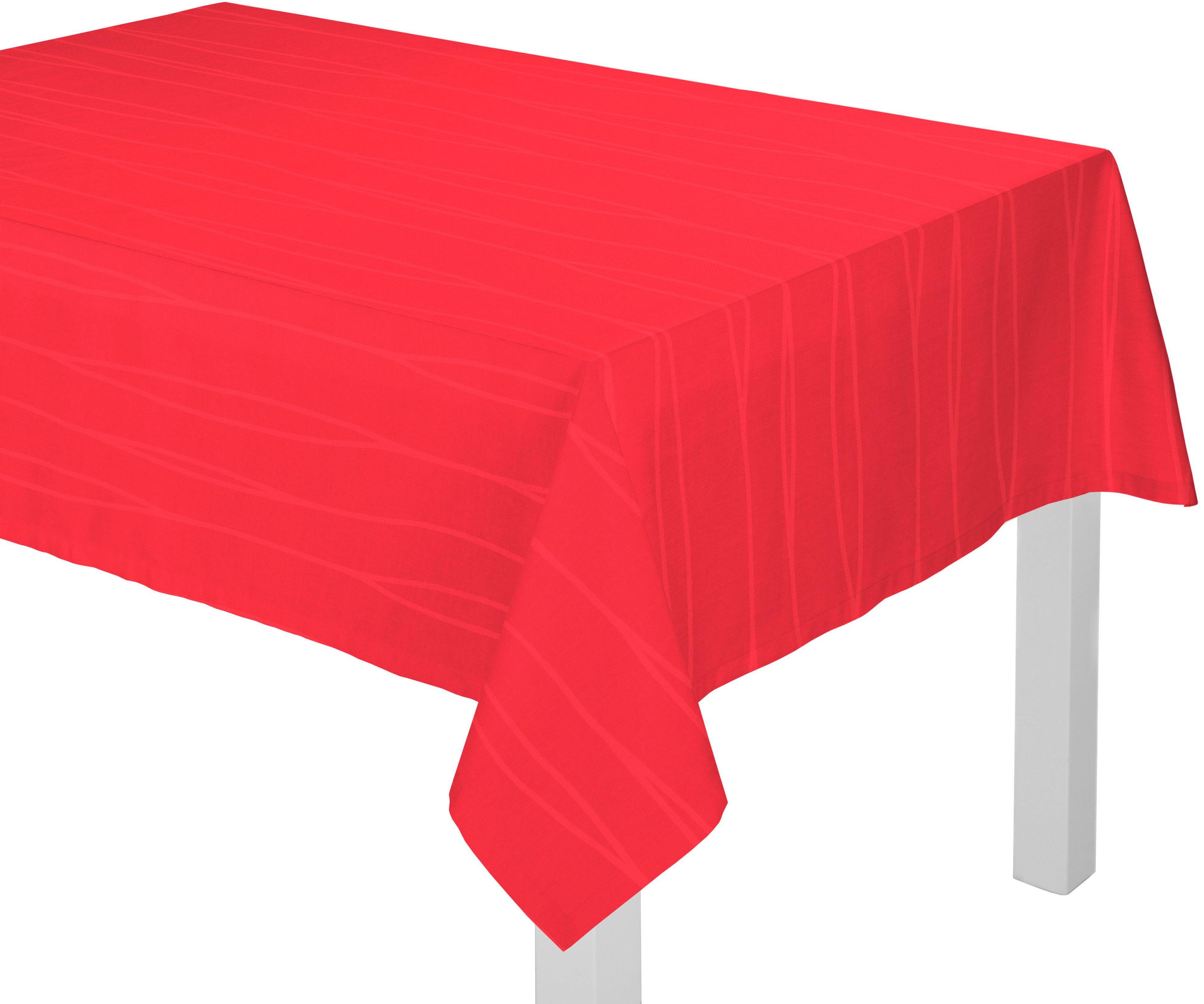 Wirth Tafellaken LANGWASSER (1 stuk) tafelkleden maat 85x85 cm eckig rood