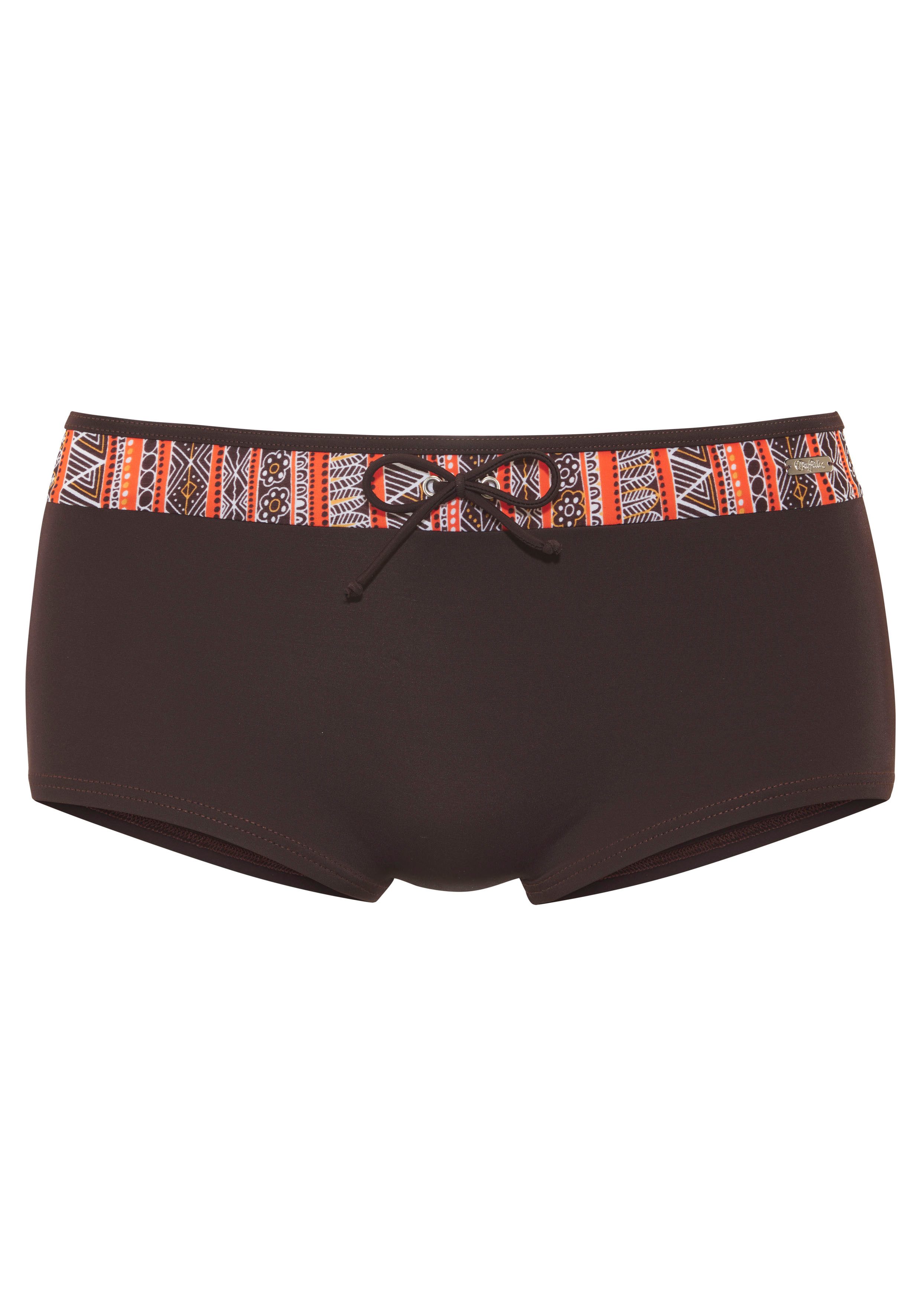 Buffalo Bikini-hotpants Met bedrukte contrast inzet