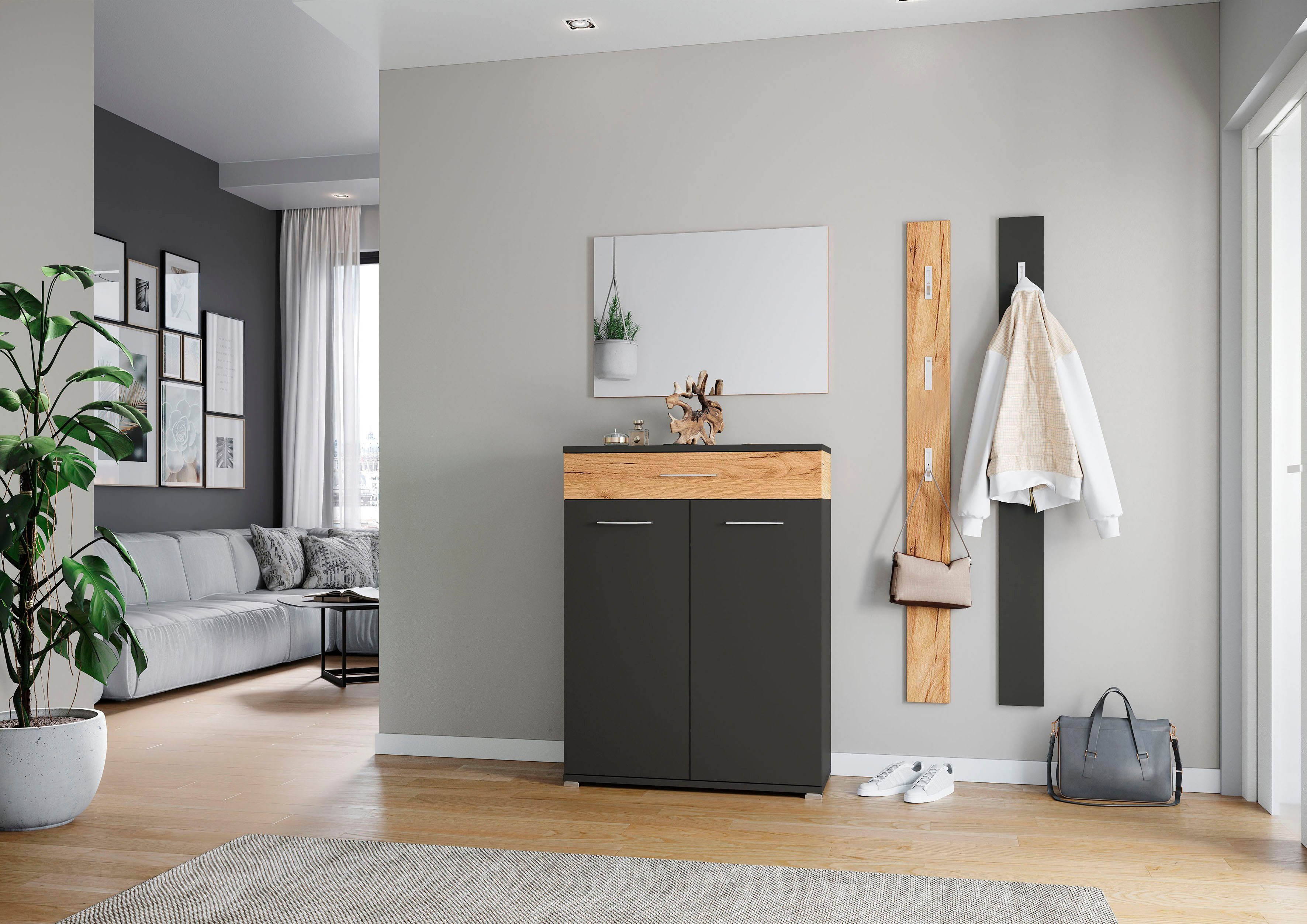 GERMANIA Kapstokpaneel Lakewood Hoogte 170 cm