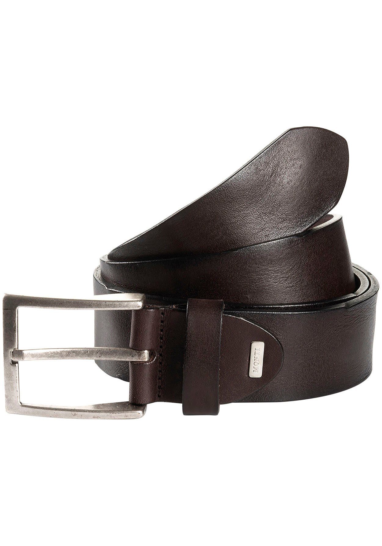 MONTI Leren riem MERAN 4,0 cm breed, jeans-casual, inkortbaar