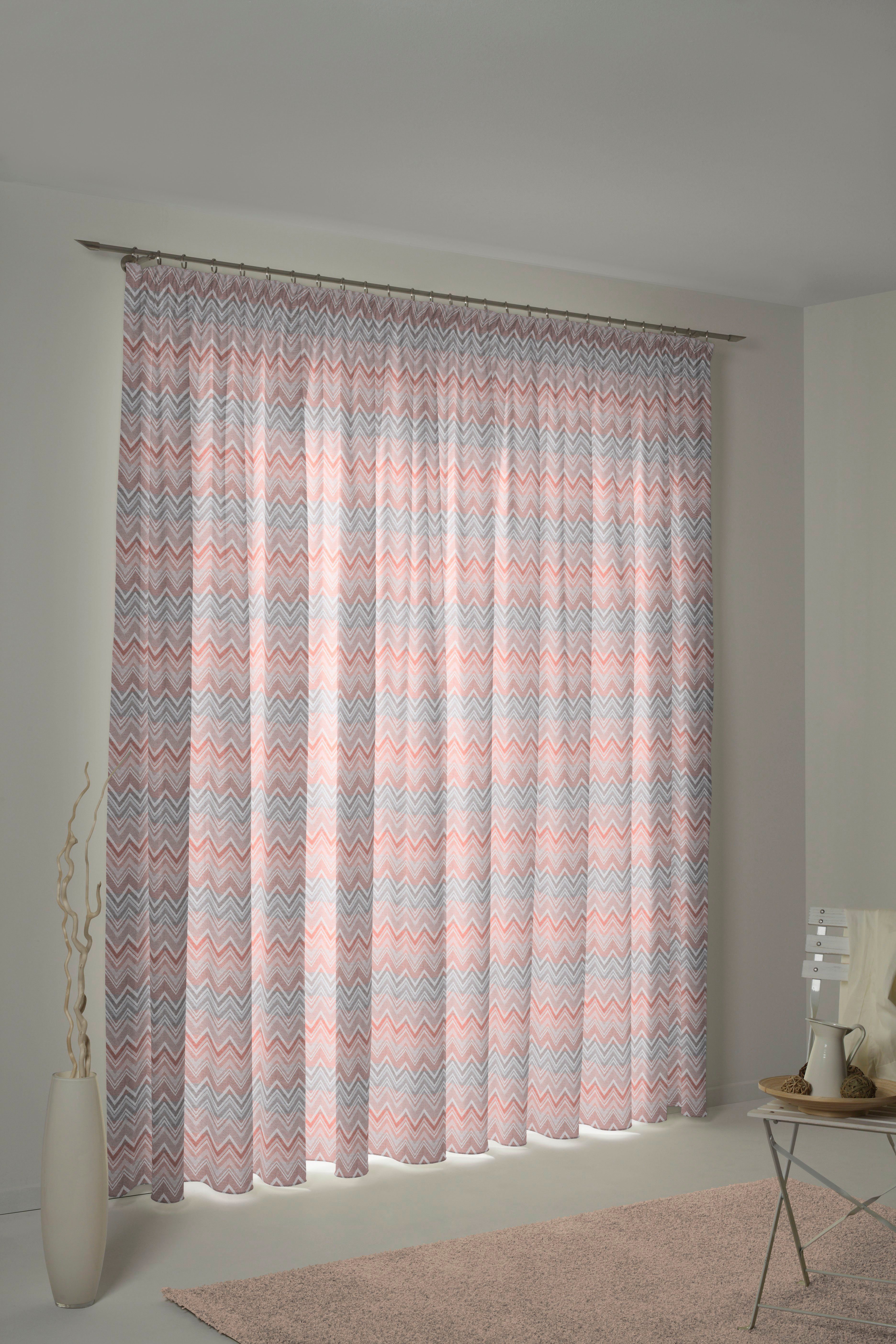 Wirth Gordijn Benewitz (1 stuk) kant & klaar gordijnen maat 132 cm x 145 cm oranje