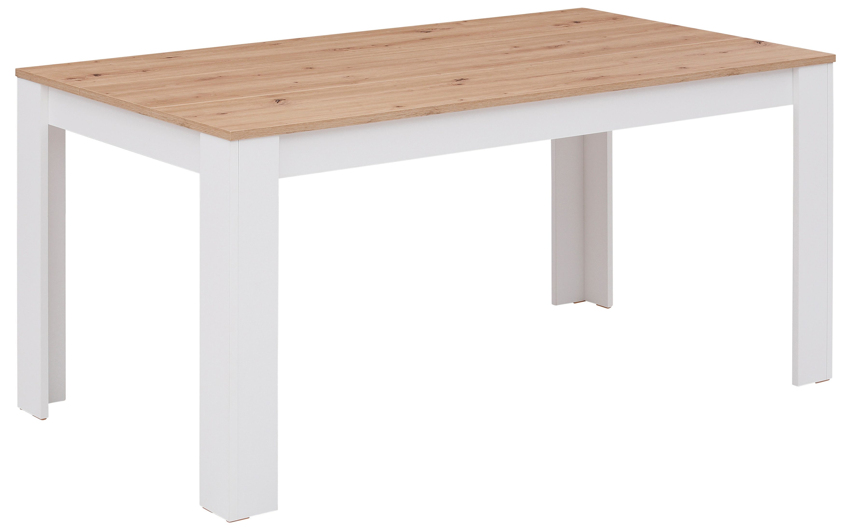 Home affaire Eettafel Bergamo keukentafel onderhoudsvriendelijke eettafel, verkrijgbaar in 3 maten, 140 cm uitschuifbaar