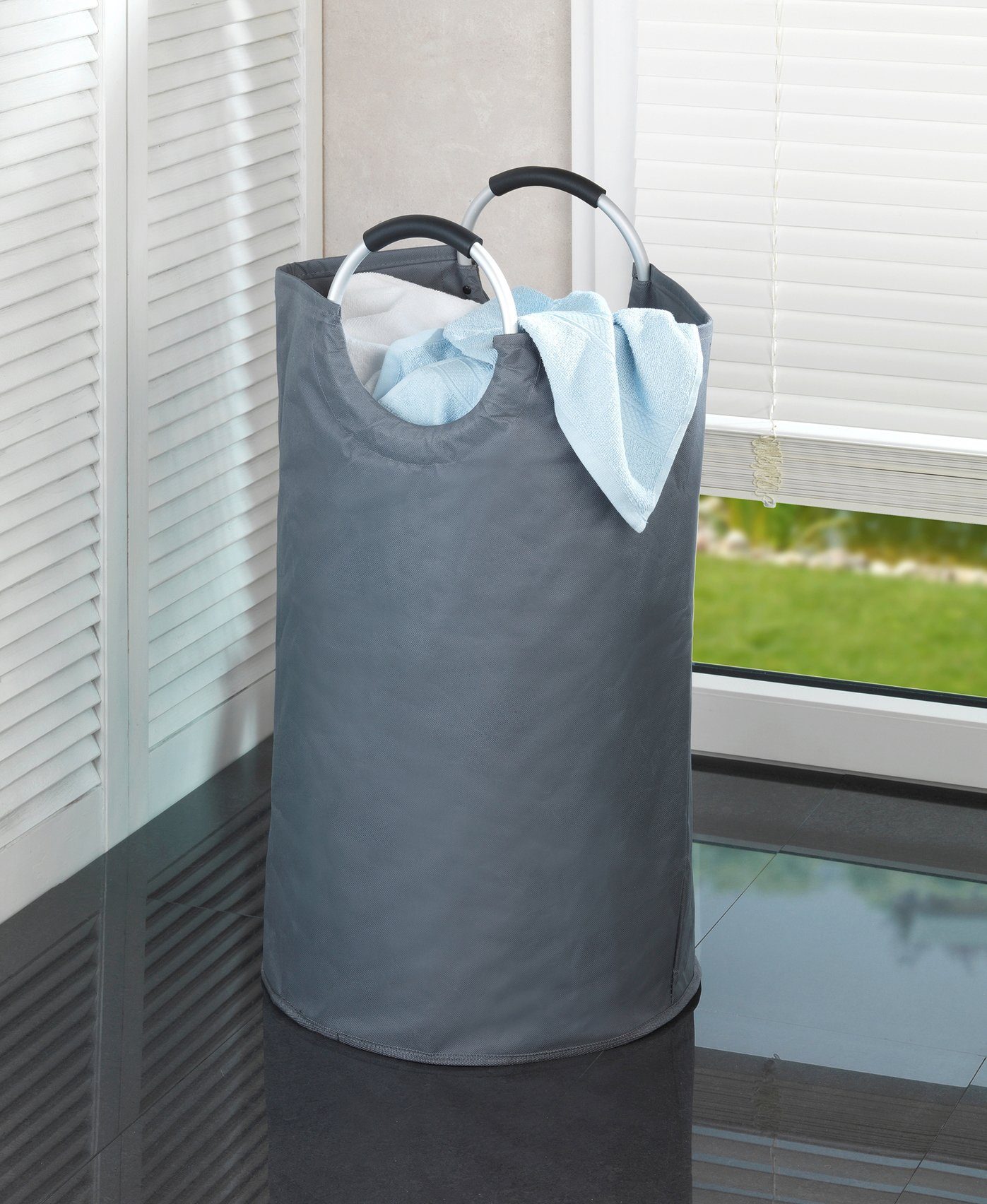 WENKO Waszak Jumbo Wasmand, afmetingen (B/D x H): Ø 38 x 72 cm (1 stuk)