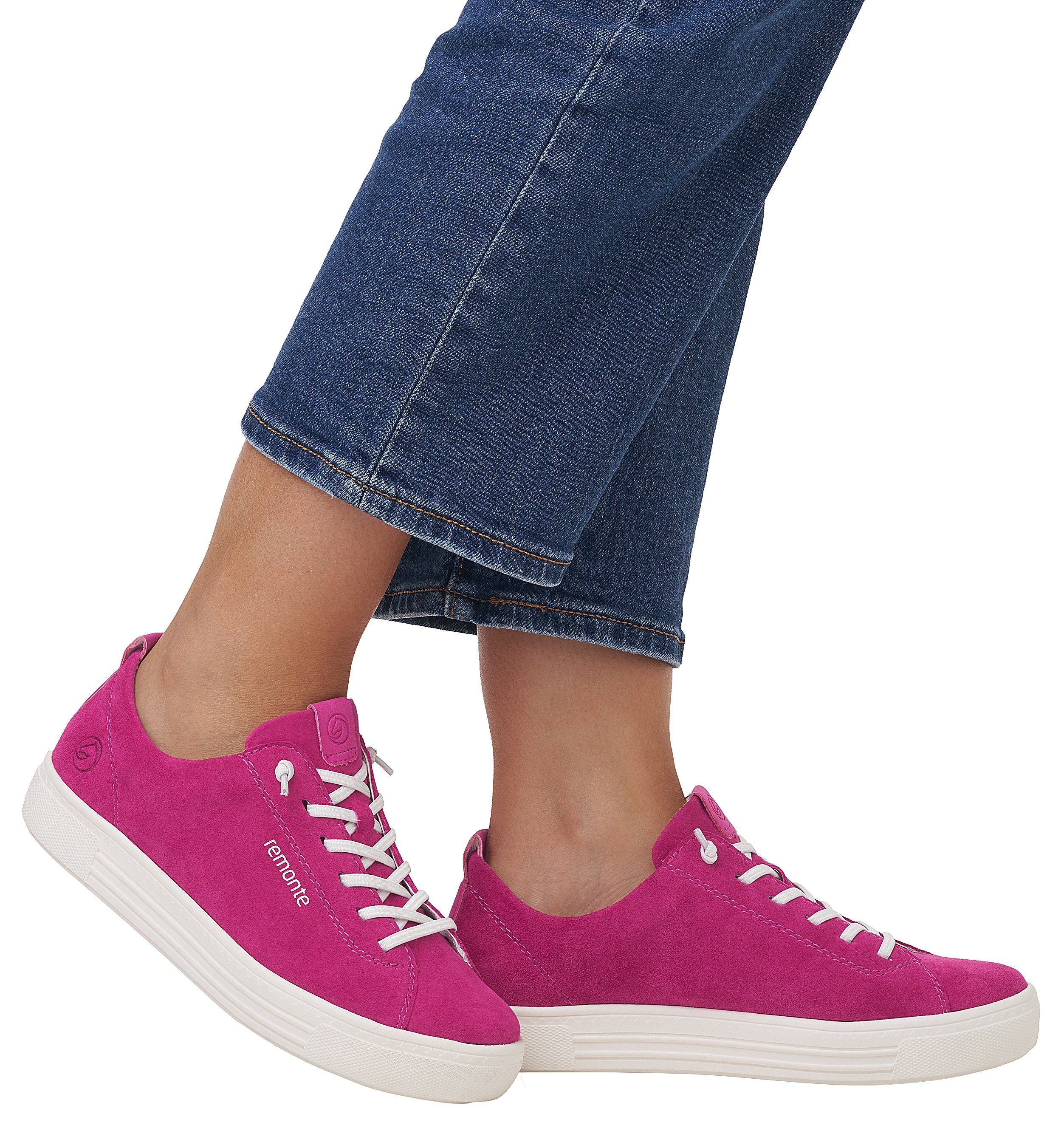 Remonte Slip-on sneakers Plateau sneaker, slipper, vrijetijdsschoen met praktische verwisselbare inlegzool