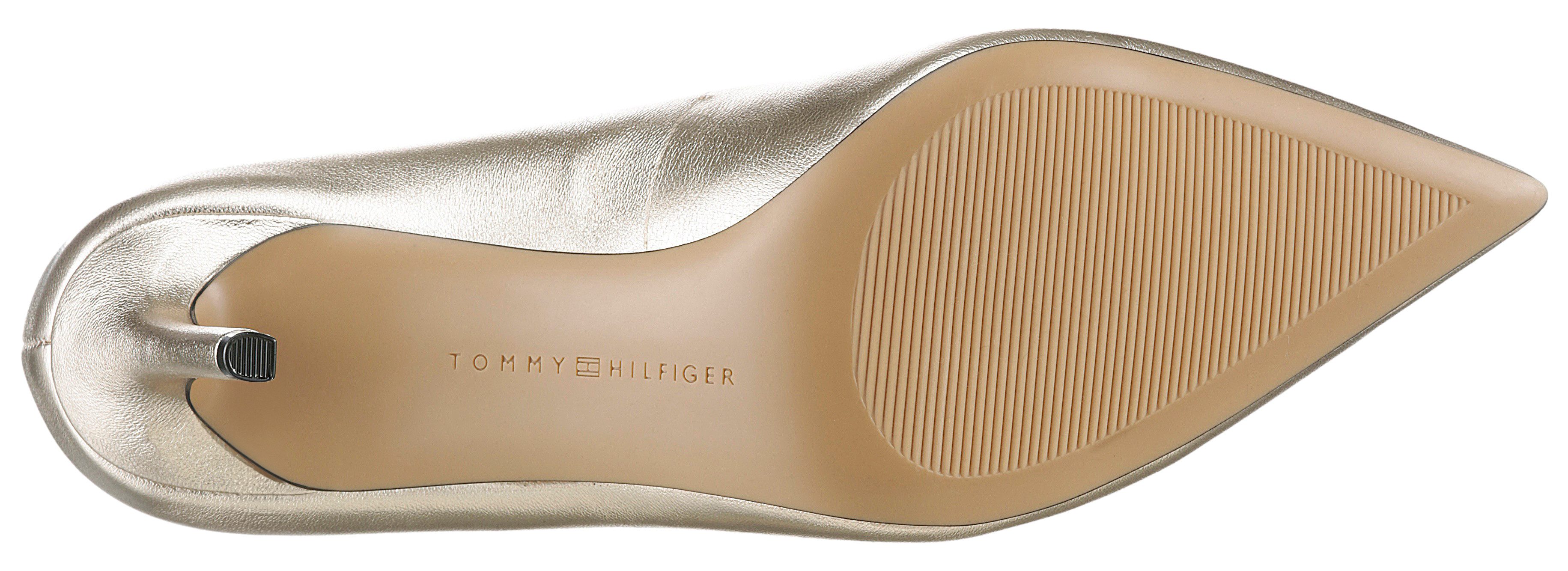 Tommy Hilfiger Pumps PARTY POINTED METALLIC PUMP stiletto hakken, avondschoen, trouwschoen met th-monogram