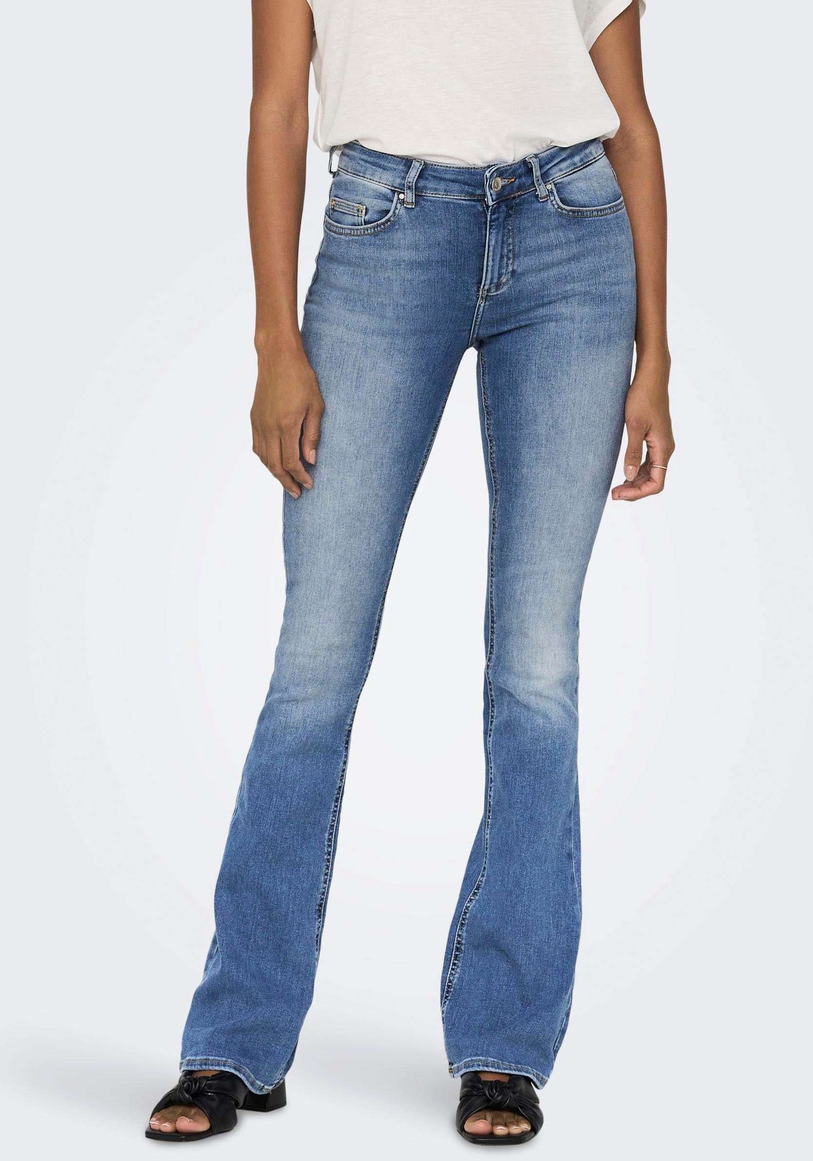 NU 20% KORTING: Only Bootcut jeans ONLBLUSH LIFE MID FLARED DNM