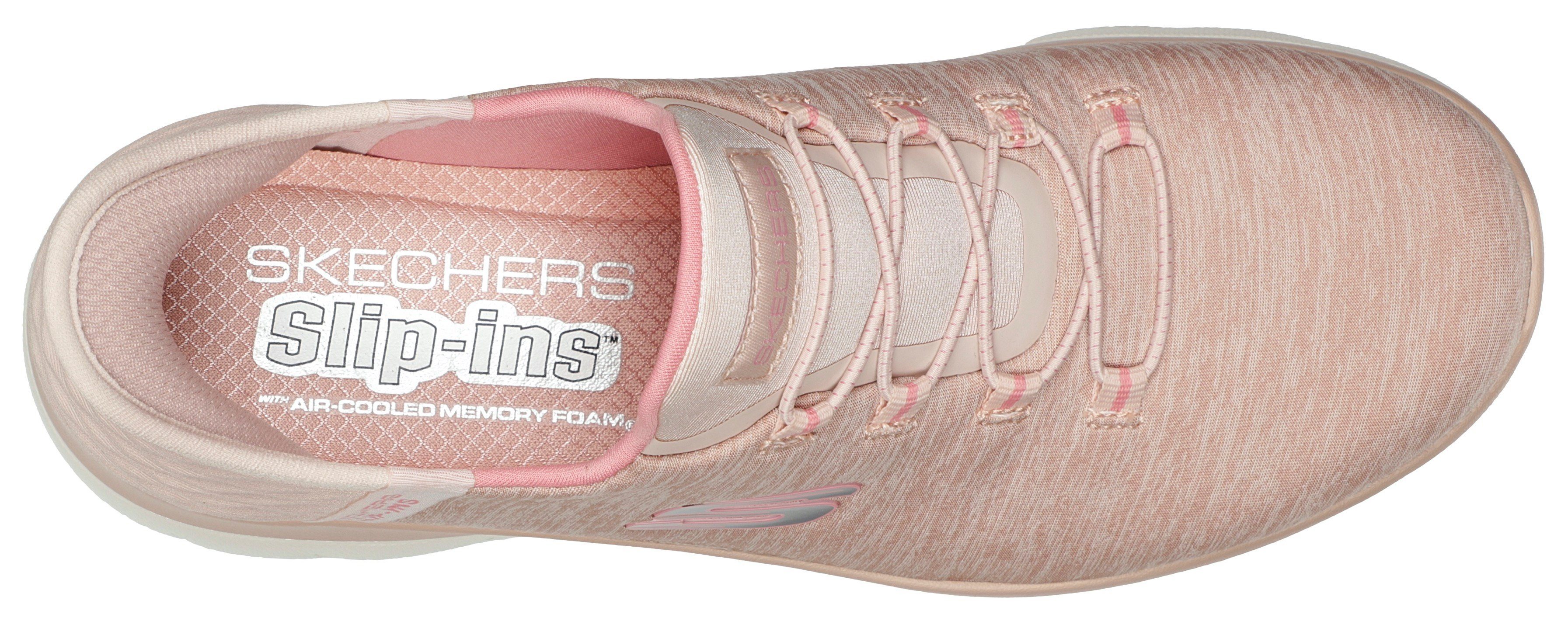 Skechers Instappers SUMMITS DAZZLING HAZE Slip-ins sneaker, vrijetijdsschoen met subtiele contrastdetails