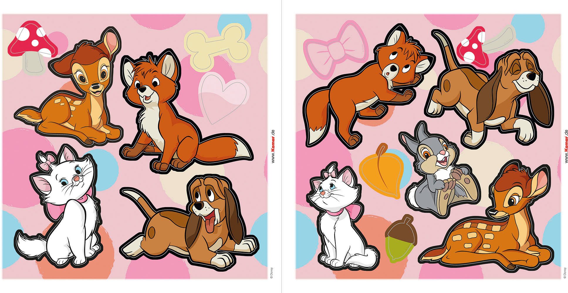 Komar Wandfolie Playful Kindergarten - afm. 50 x 70 cm (16-delig)